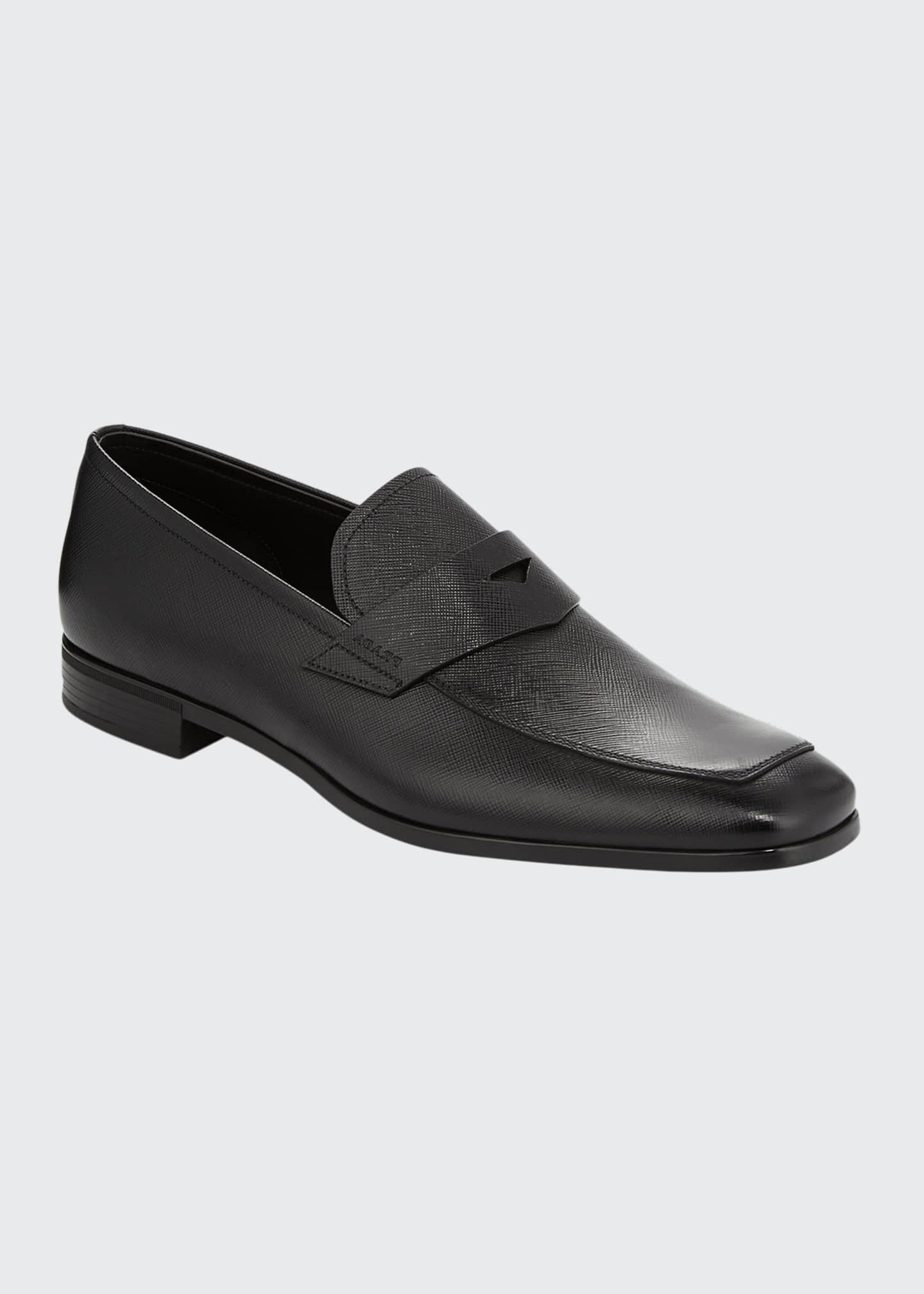 prada saffiano loafers
