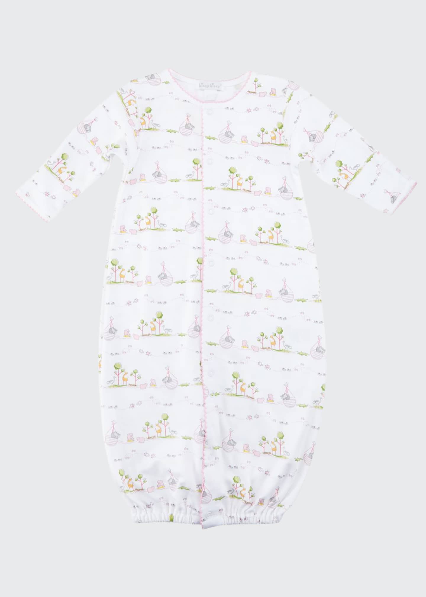 Kissy Kissy Noah's Ark Printed Convertible Sleep Gown, Size Newborn