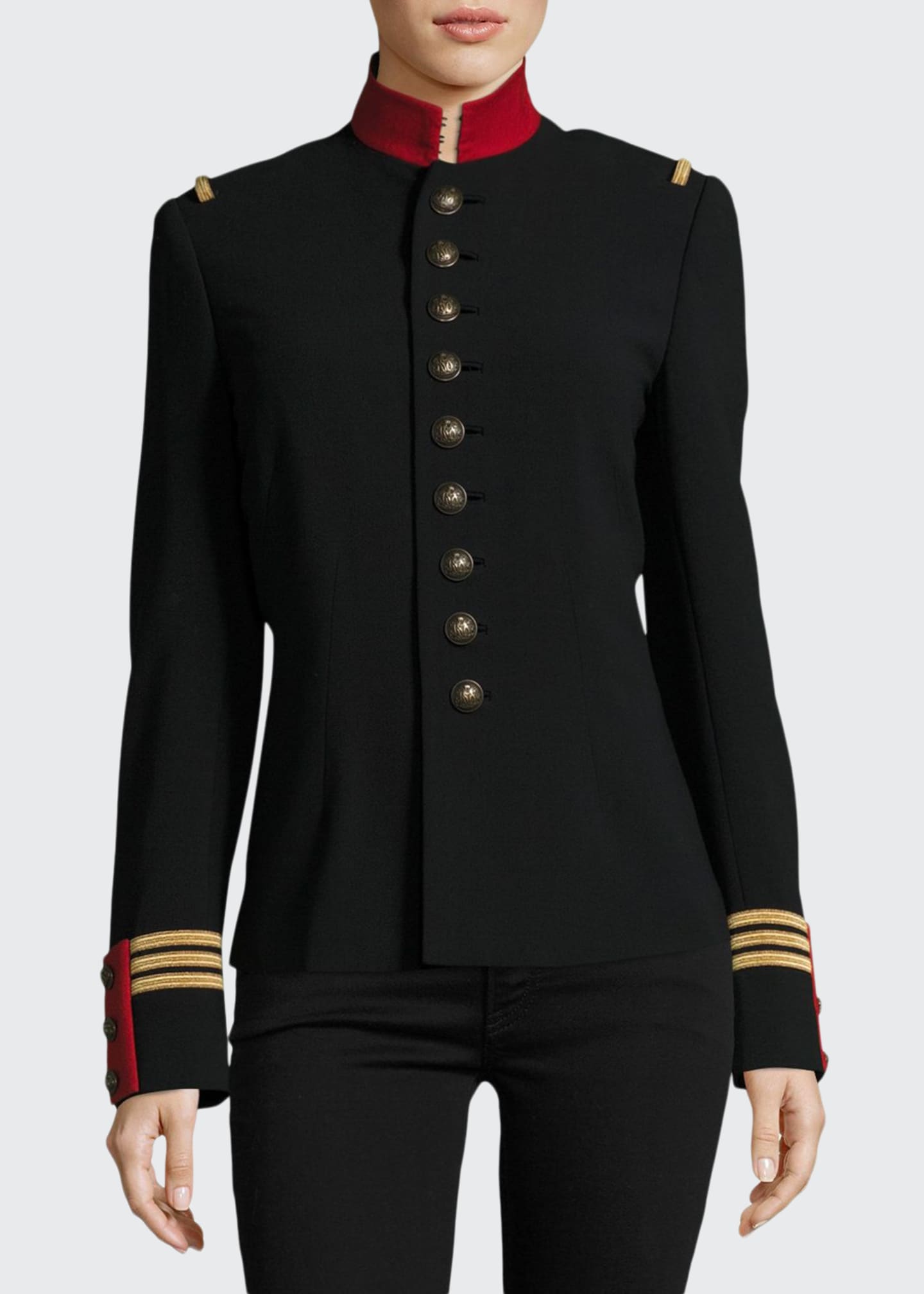 Ralph Lauren Collection The Officer's Jacket, Black - Bergdorf Goodman