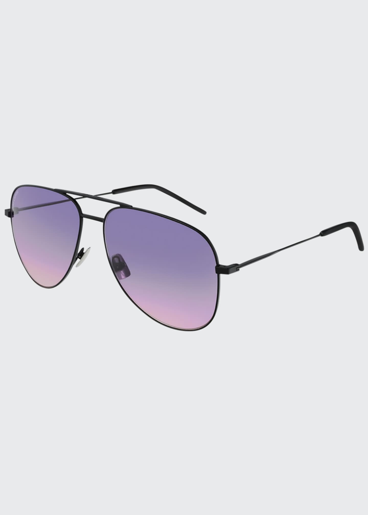 Saint Laurent Classic 11 Monochromatic Aviator Sunglasses Bergdorf Goodman 2902