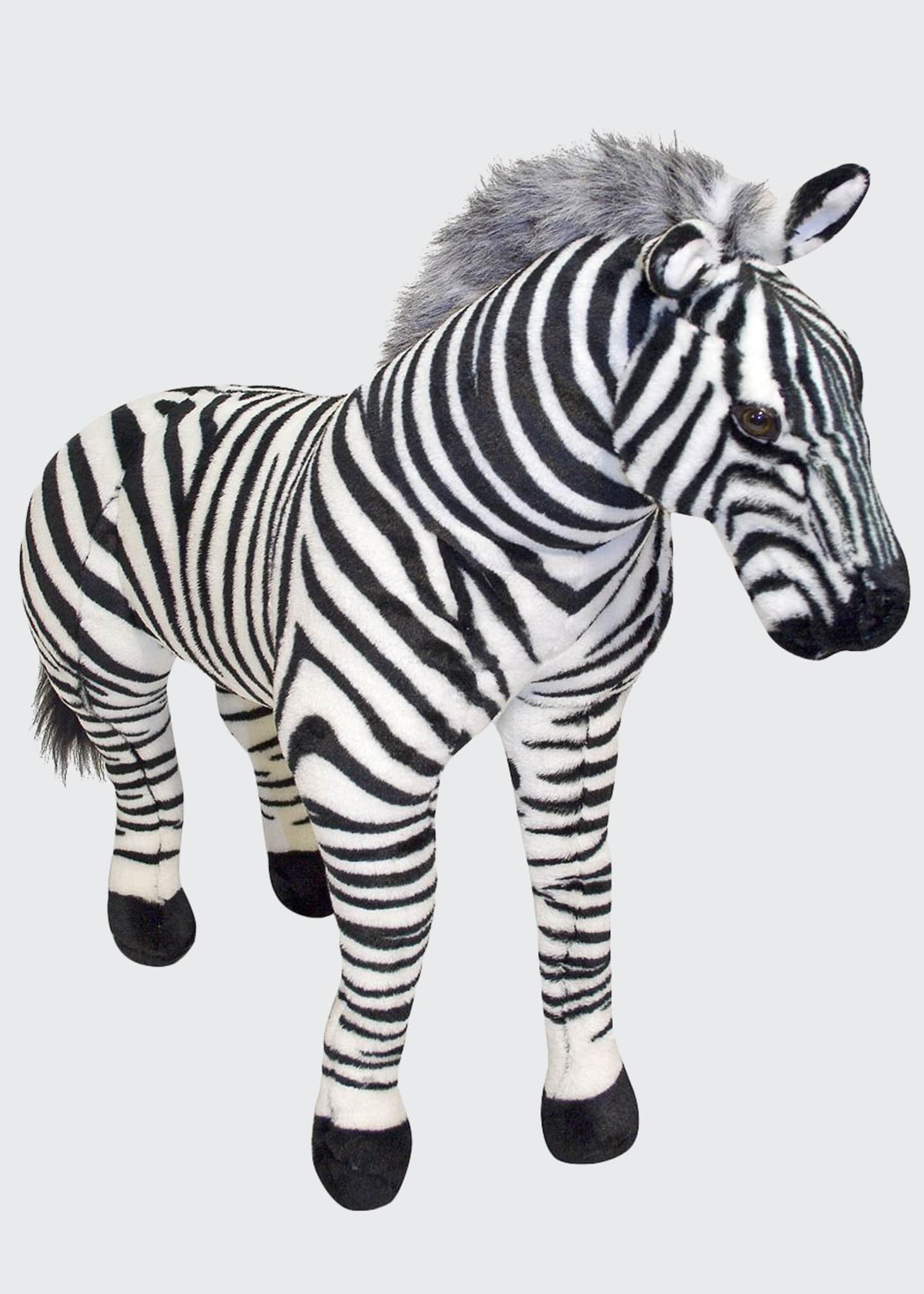 large zebra soft toy
