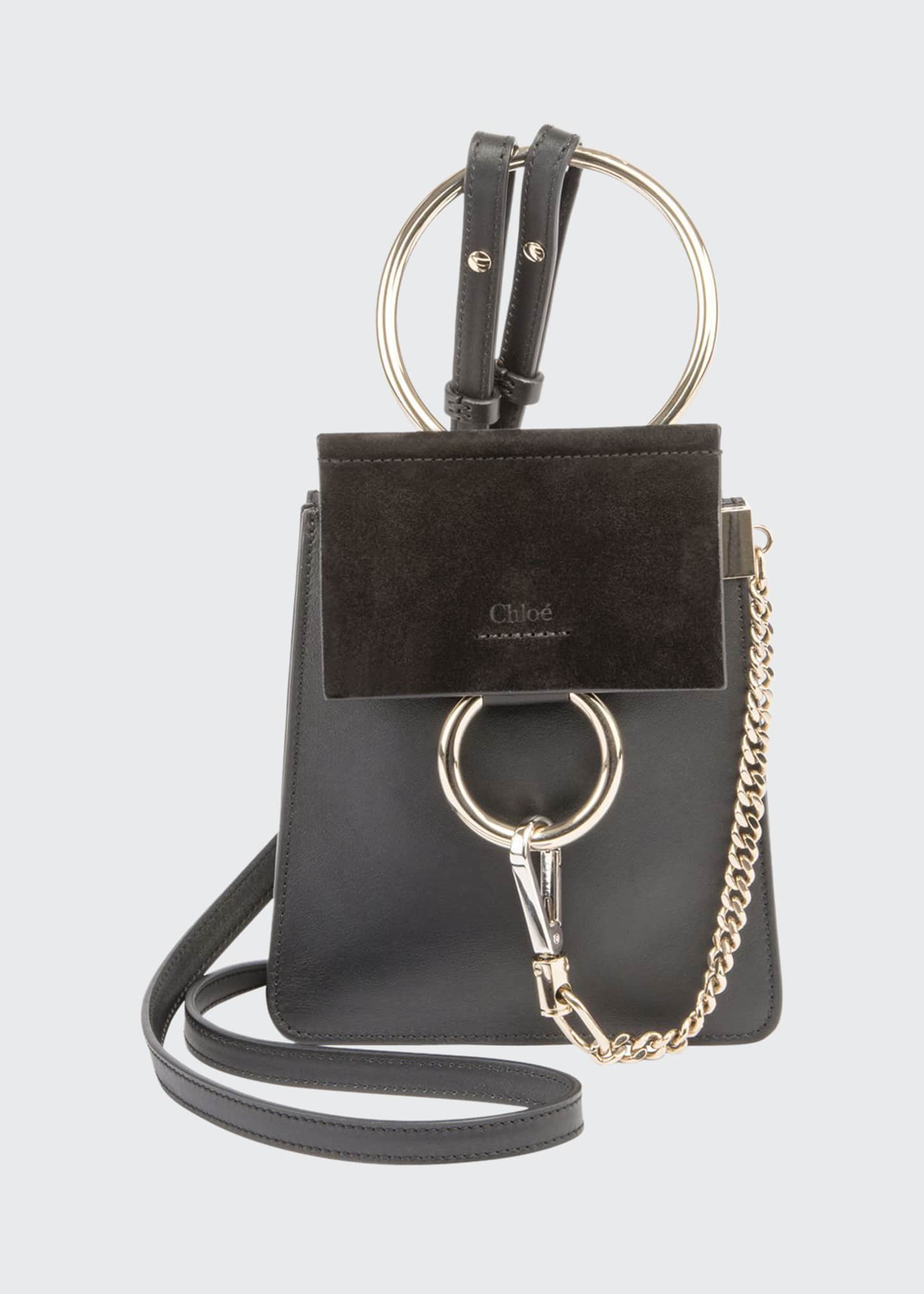 faye mini leather bracelet bag