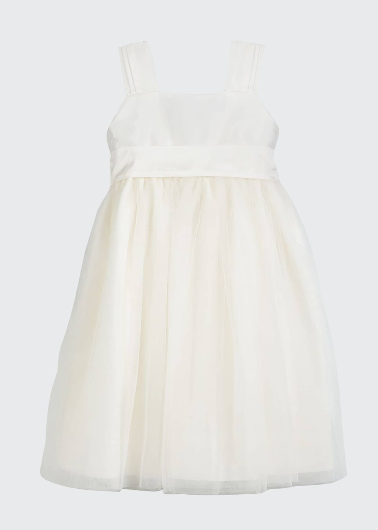Isabel Garreton Venice Pleated Straps V-Back Dress, Ivory, Size 7-10 ...