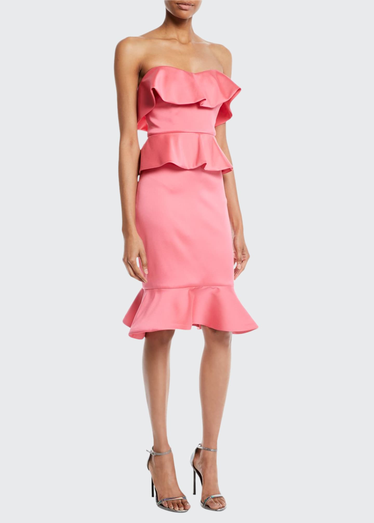 peplum cocktail dress