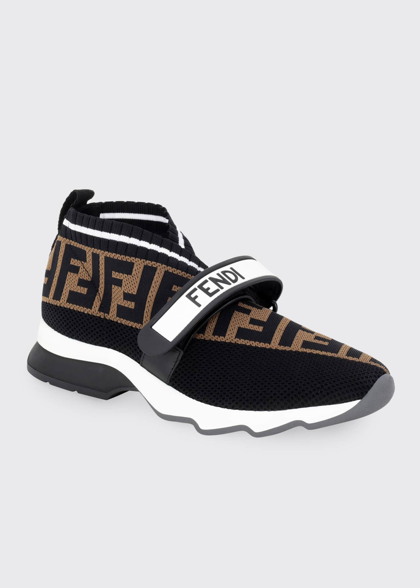 fendi rockoko slip on sneakers