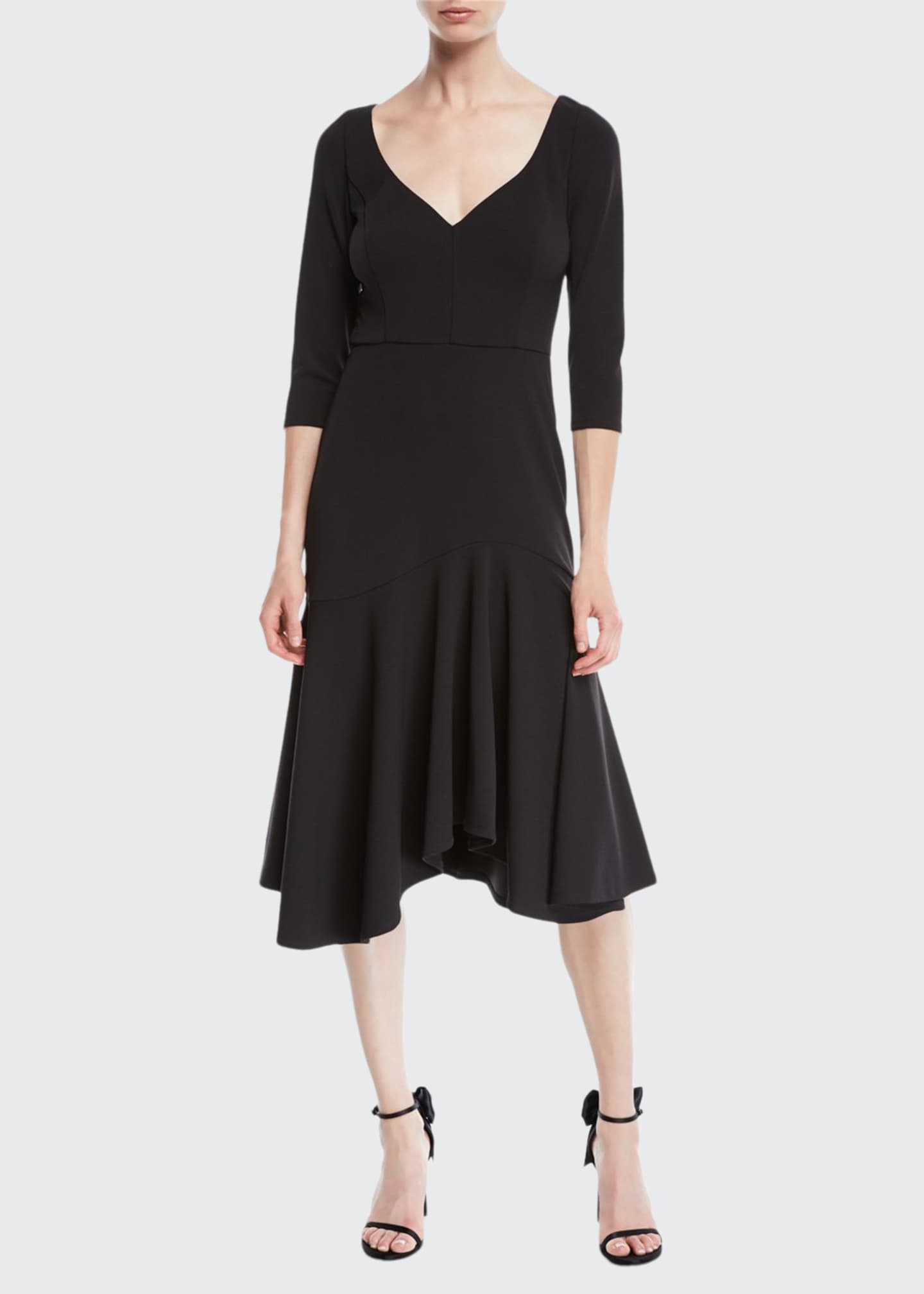 Halston heritage midi on sale dress