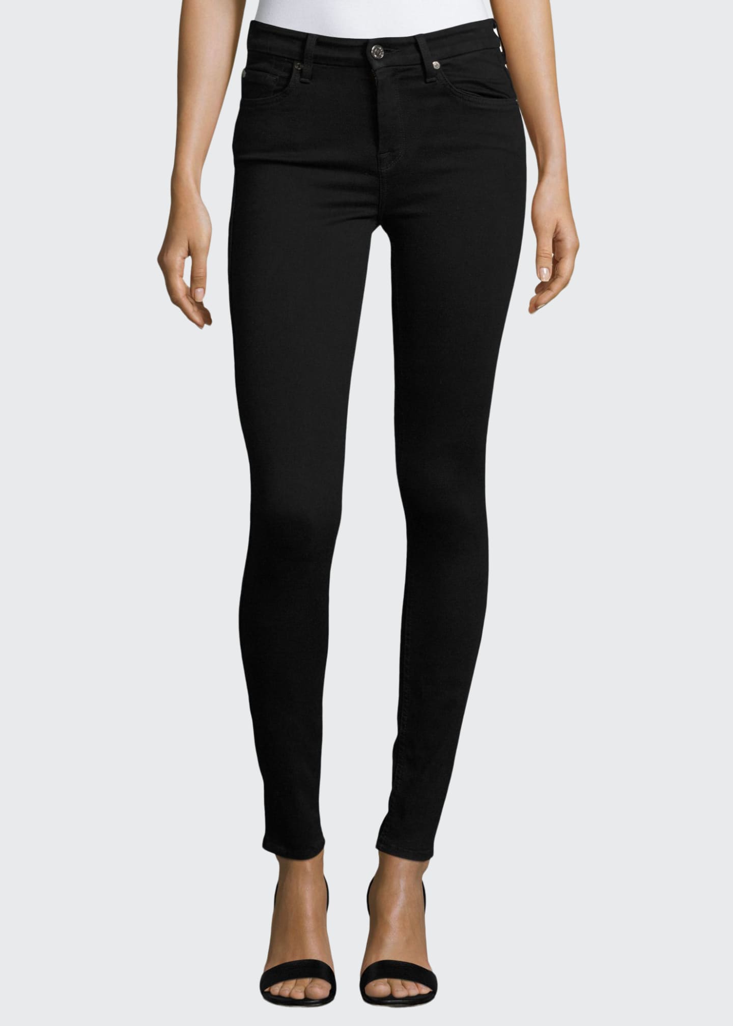 slim illusion luxe high waist skinny in black