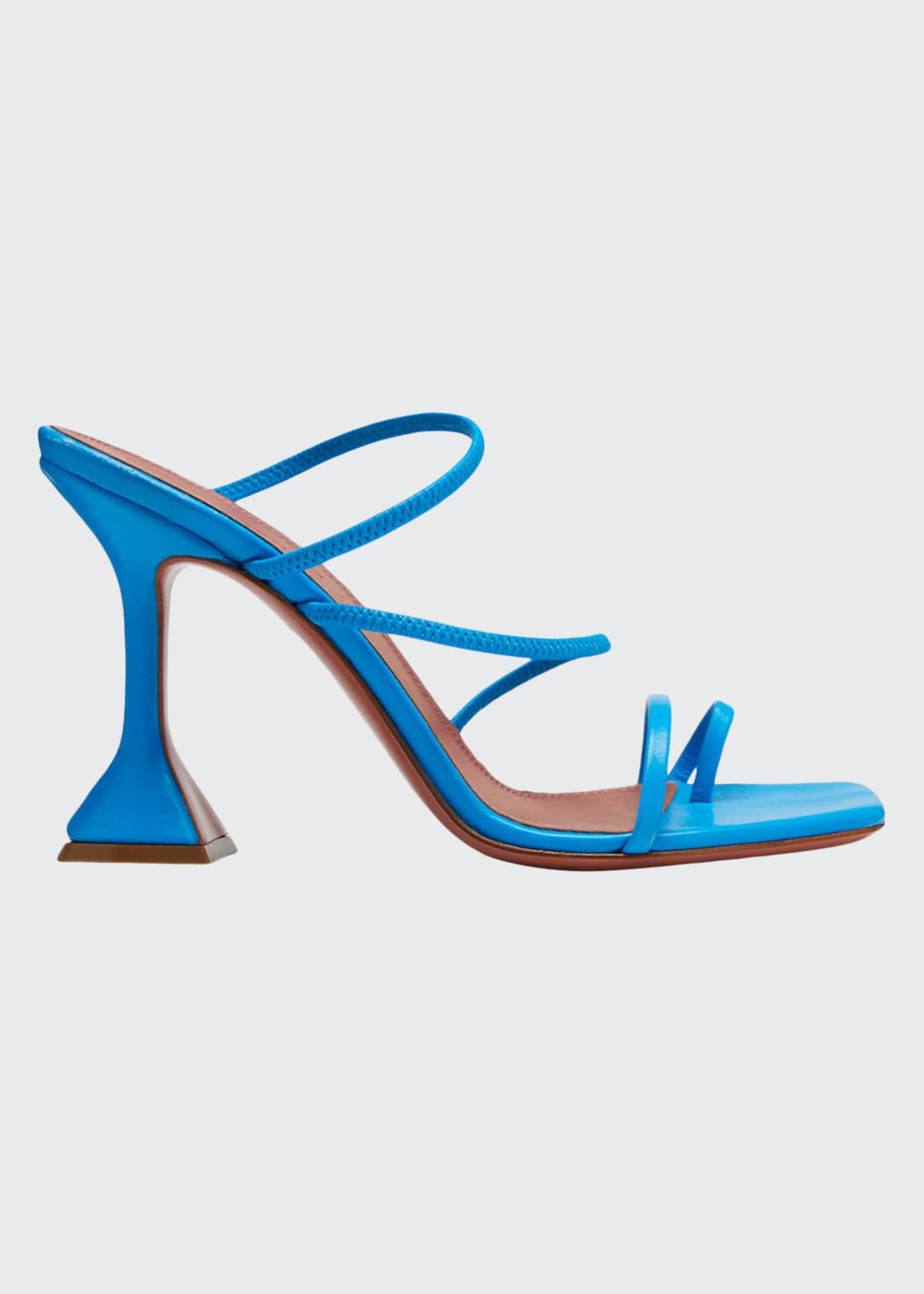 Amina Muaddi Naima Strappy Leather Slide Sandals - Bergdorf Goodman