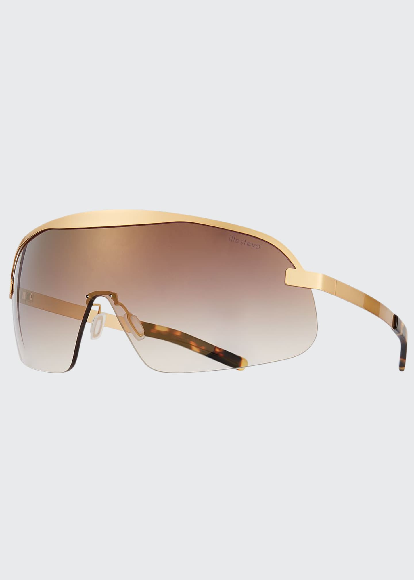 Illesteva Hopper Gradient Shield Sunglasses Bergdorf Goodman
