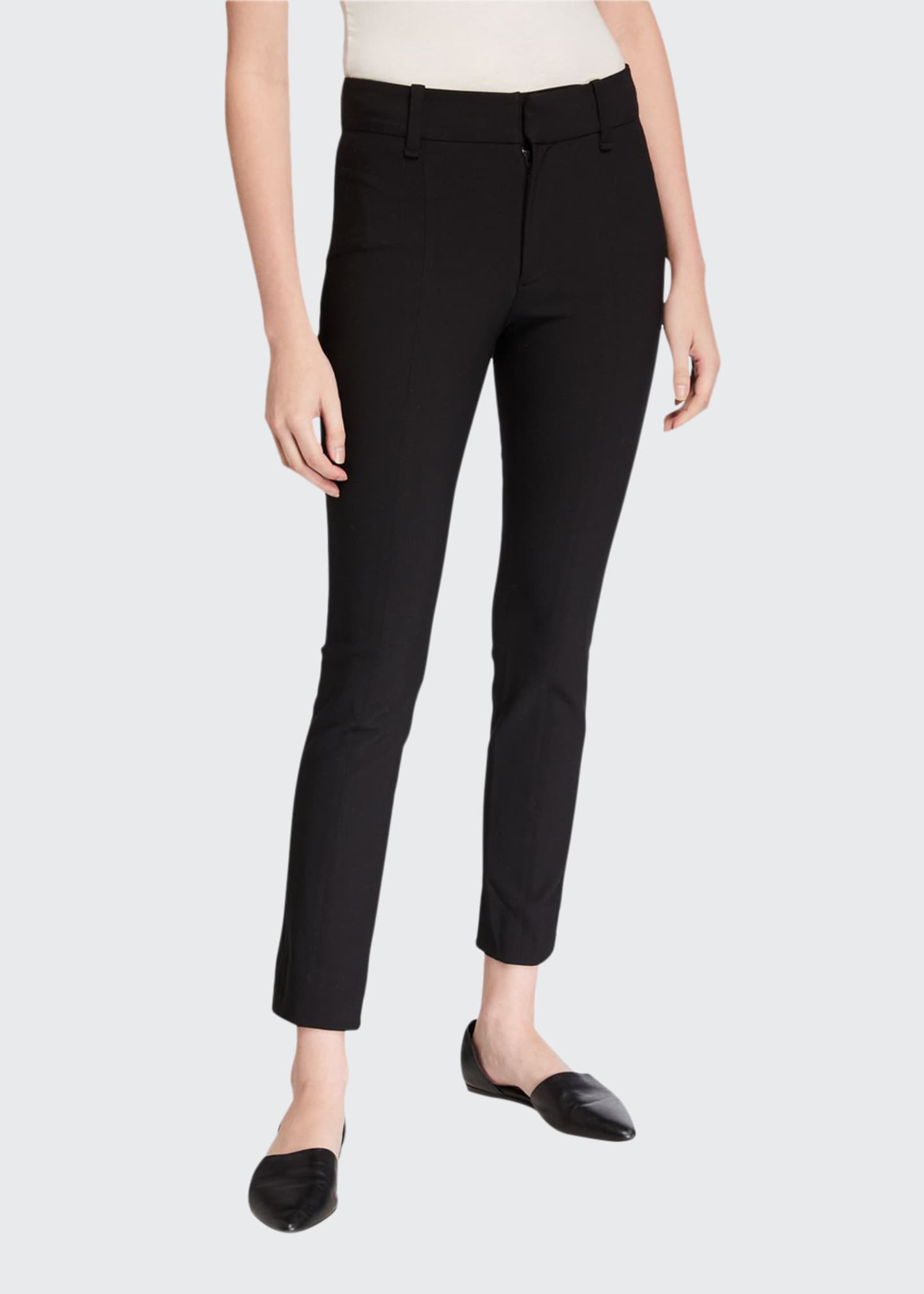 silver cigarette pants
