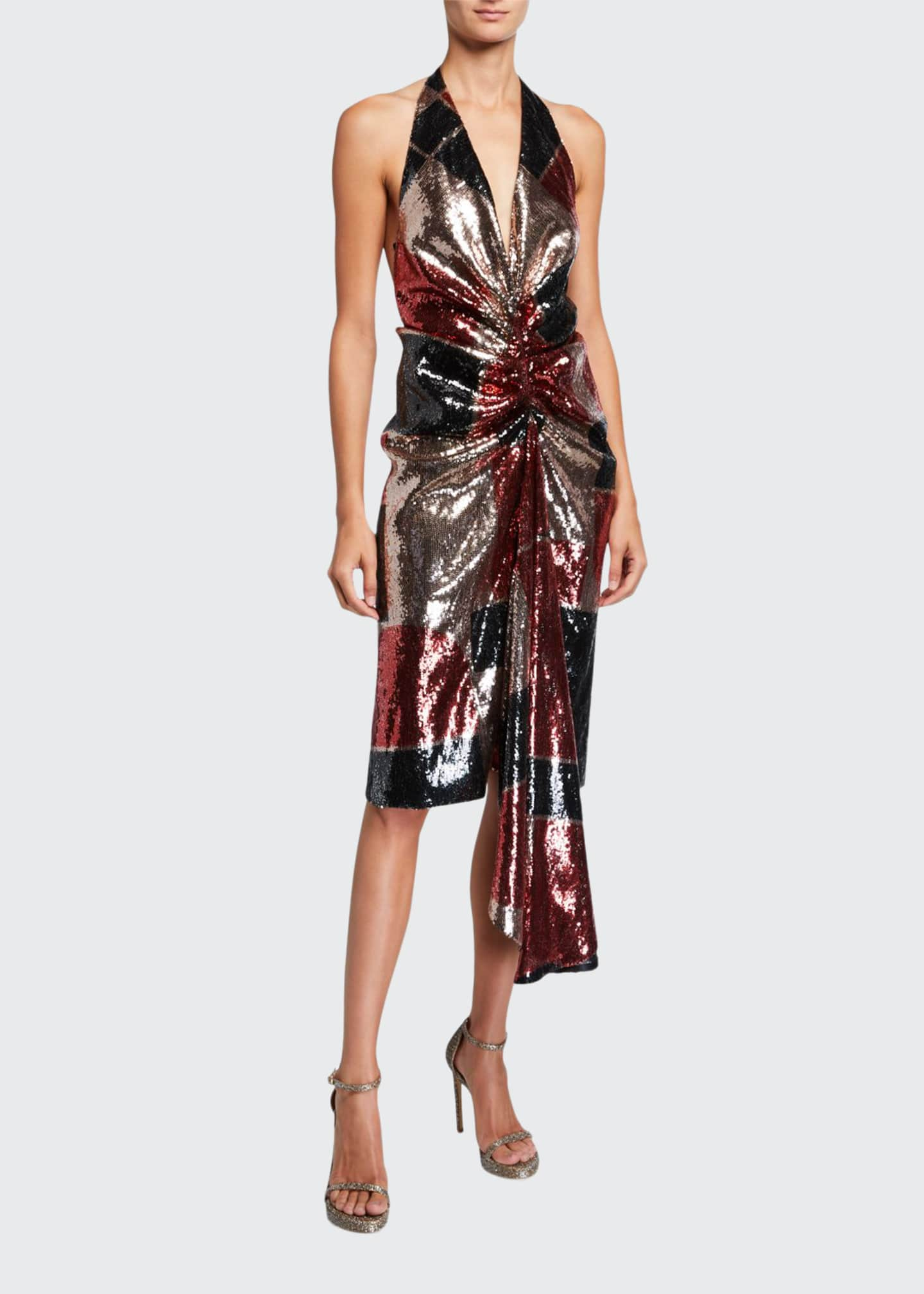 halpern sequin dress