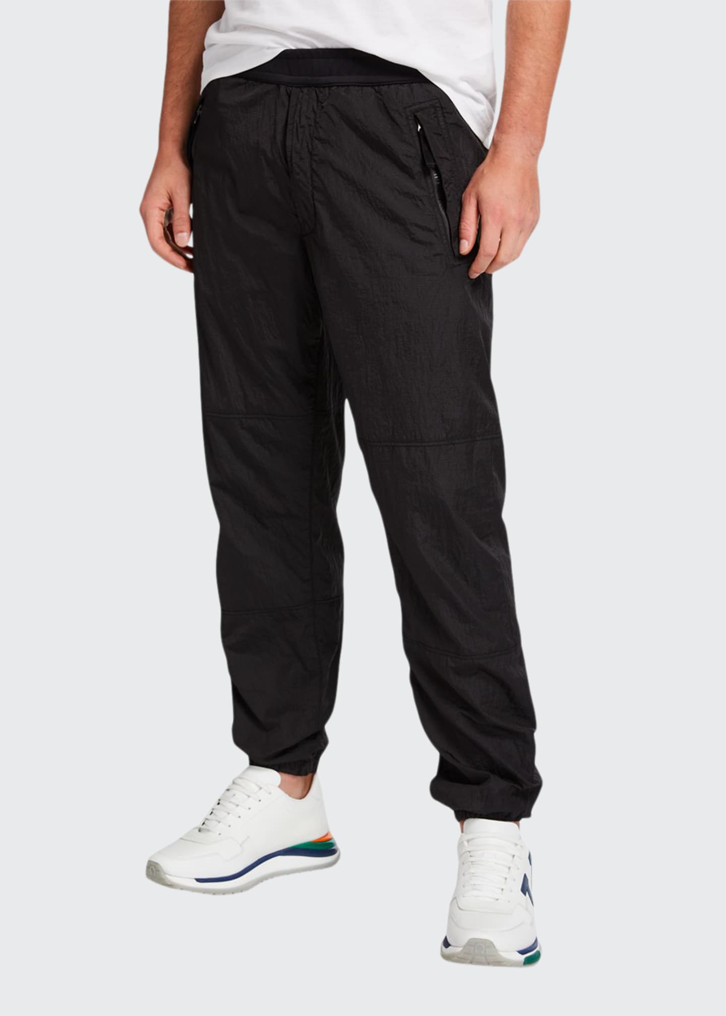 mens nylon track pants