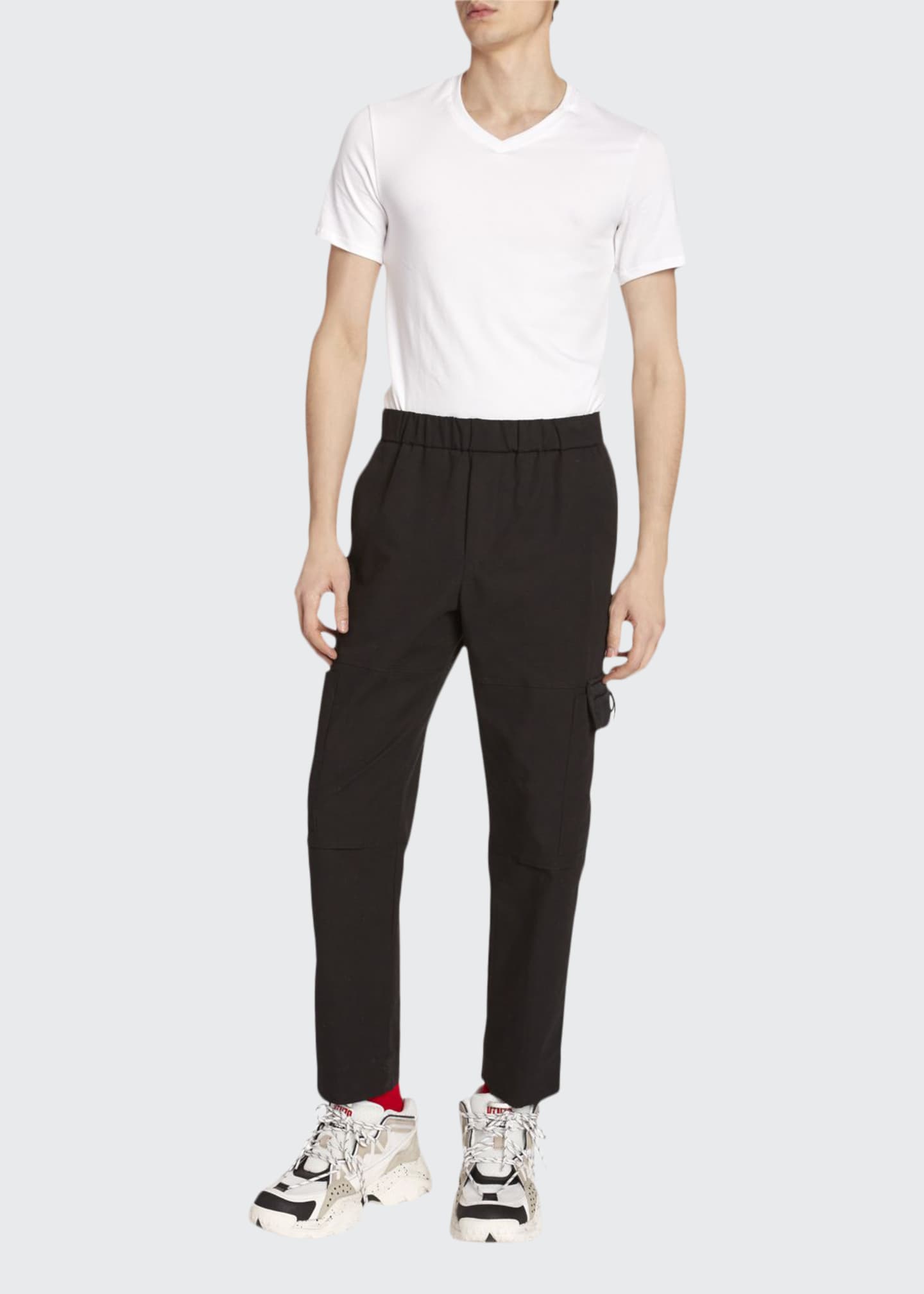 mens tapered cropped pants