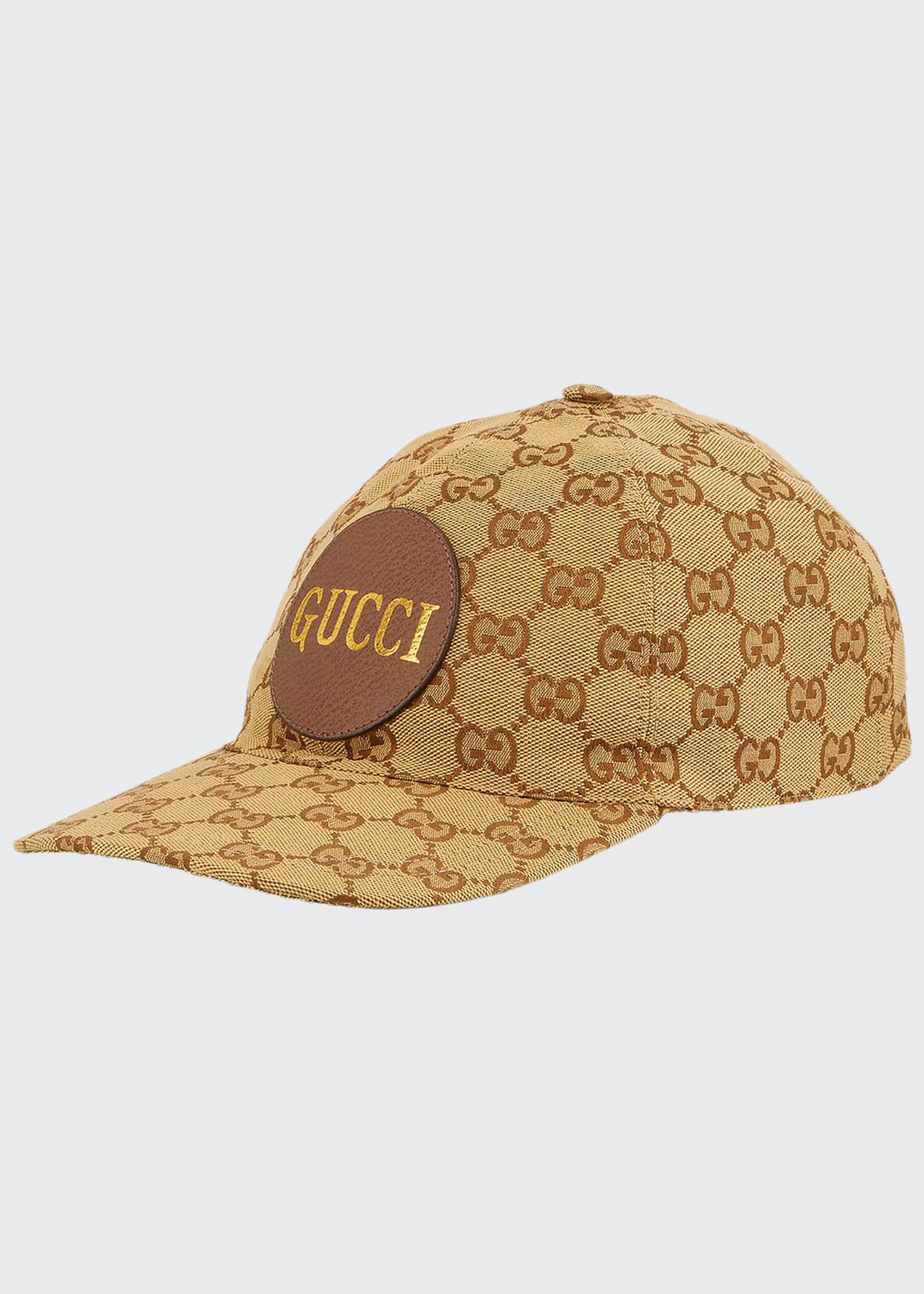 Gucci Canvas Baseball Hat w/ Floral Embroidery