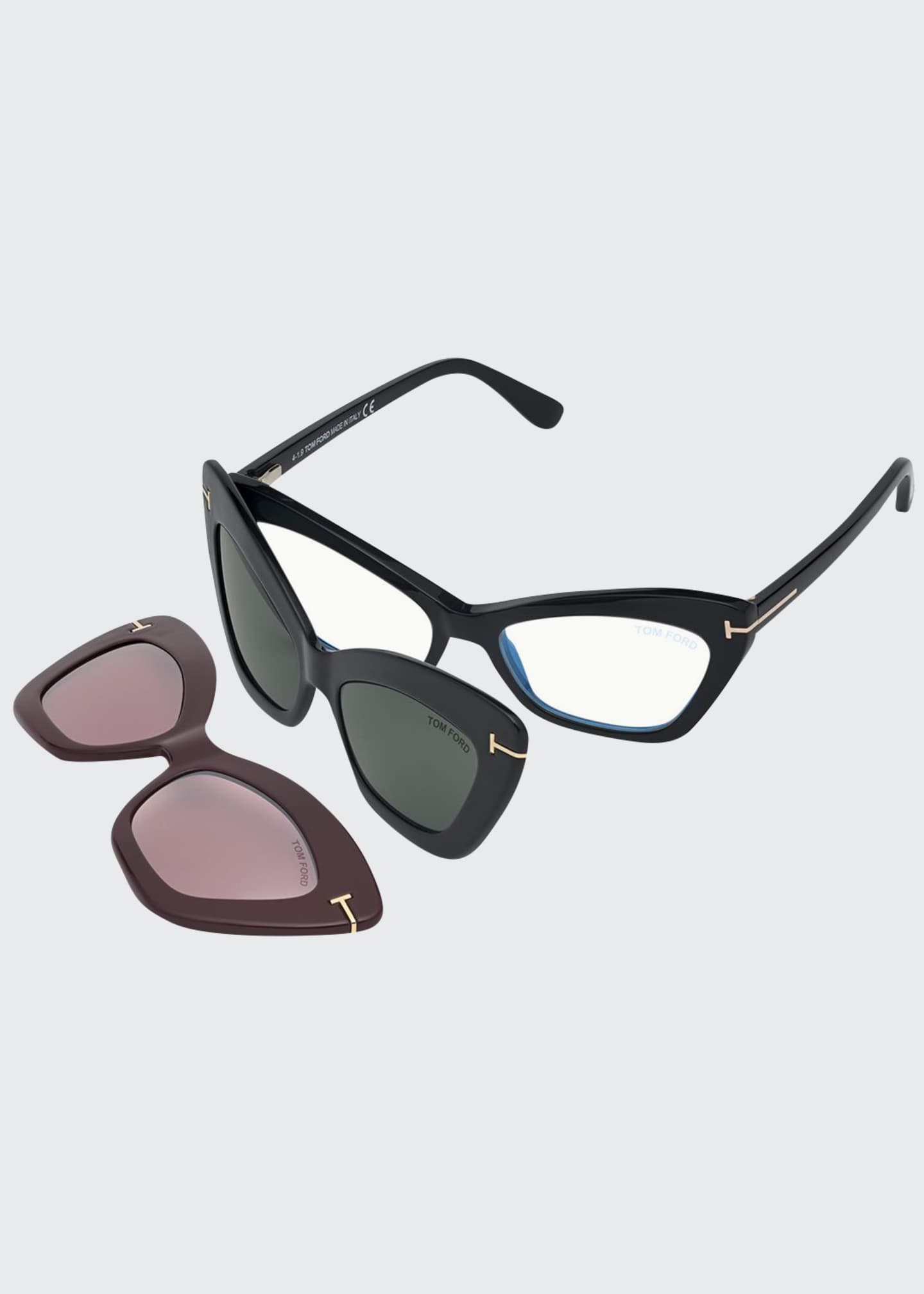 Tom ford magnetic clip on glasses