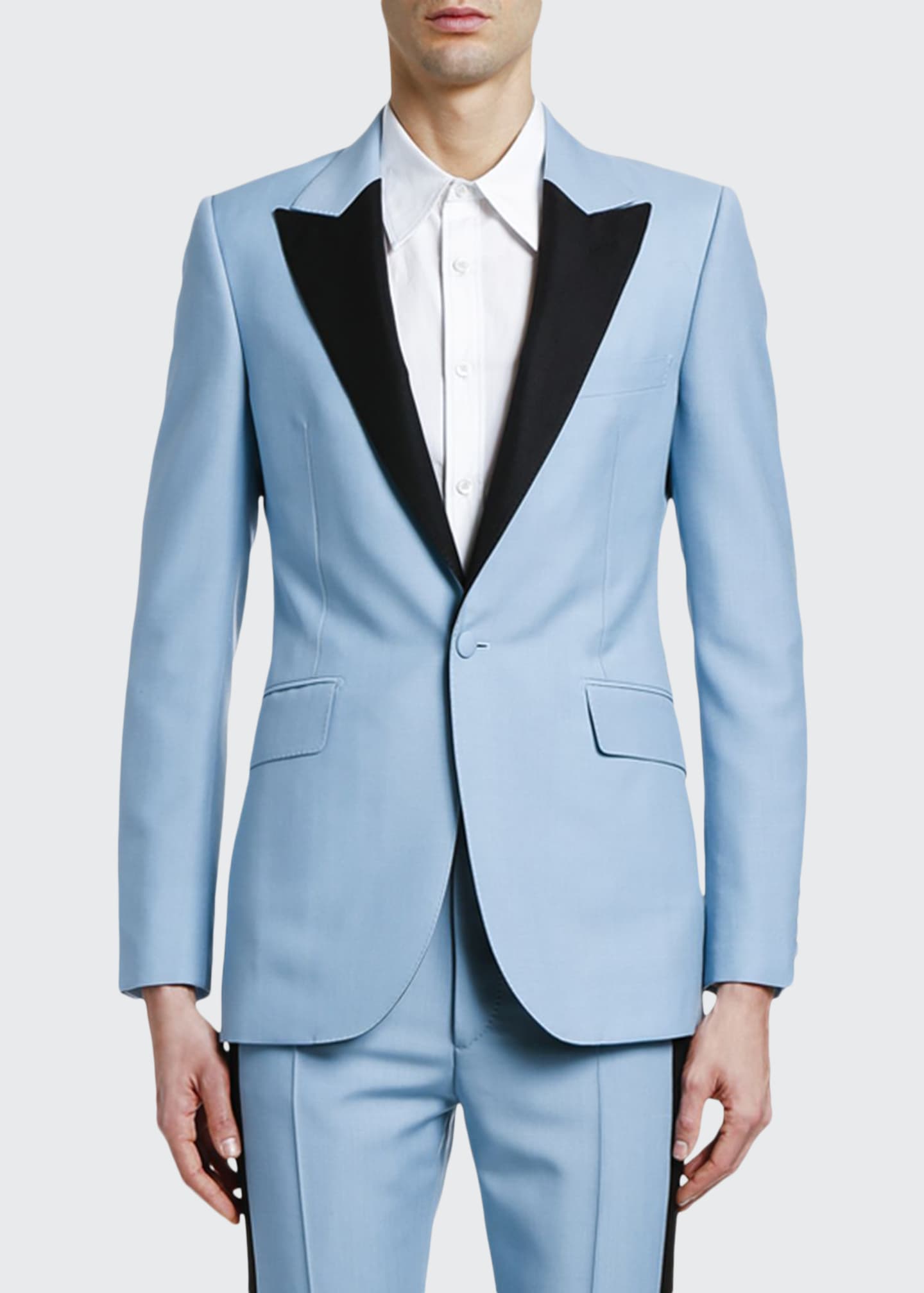 Alexander McQueen Men's ContrastLapel Tuxedo Jacket Bergdorf Goodman