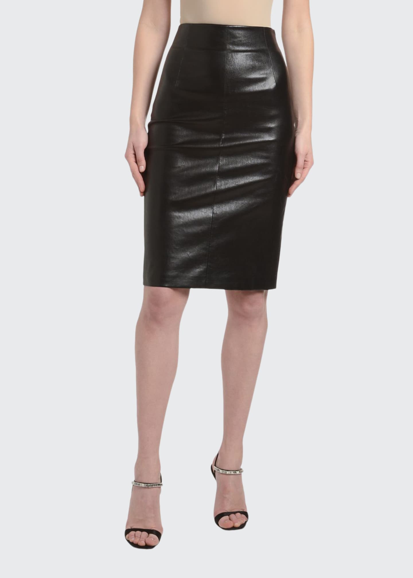 Prada Leather Pencil Skirt - Bergdorf Goodman