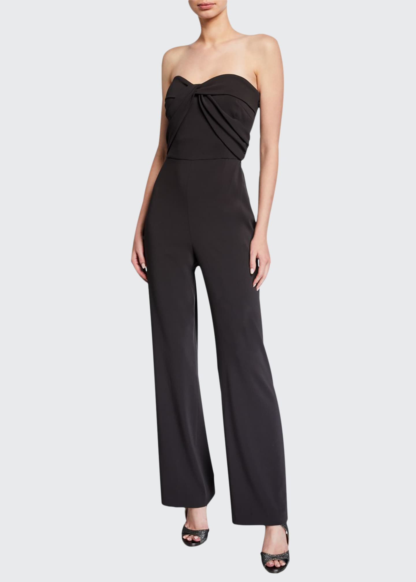 jumpsuit with bow front