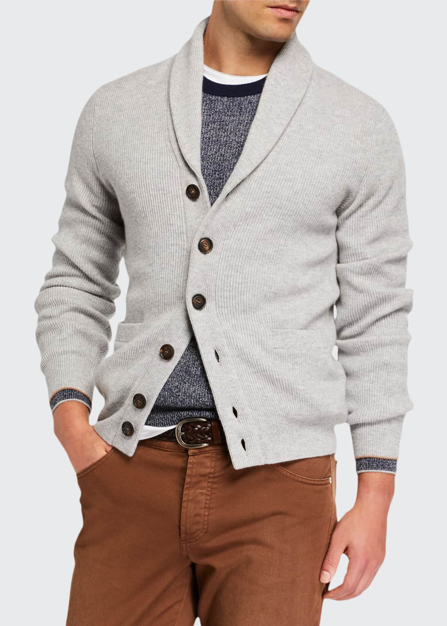 cashmere shawl collar cardigan mens
