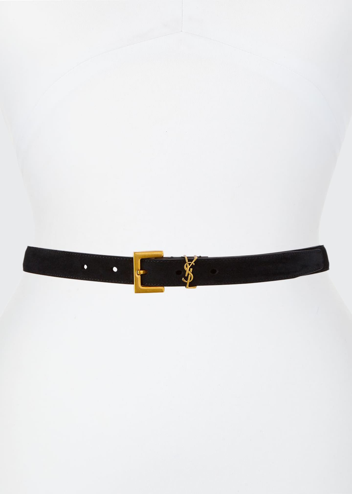 saint laurent suede belt