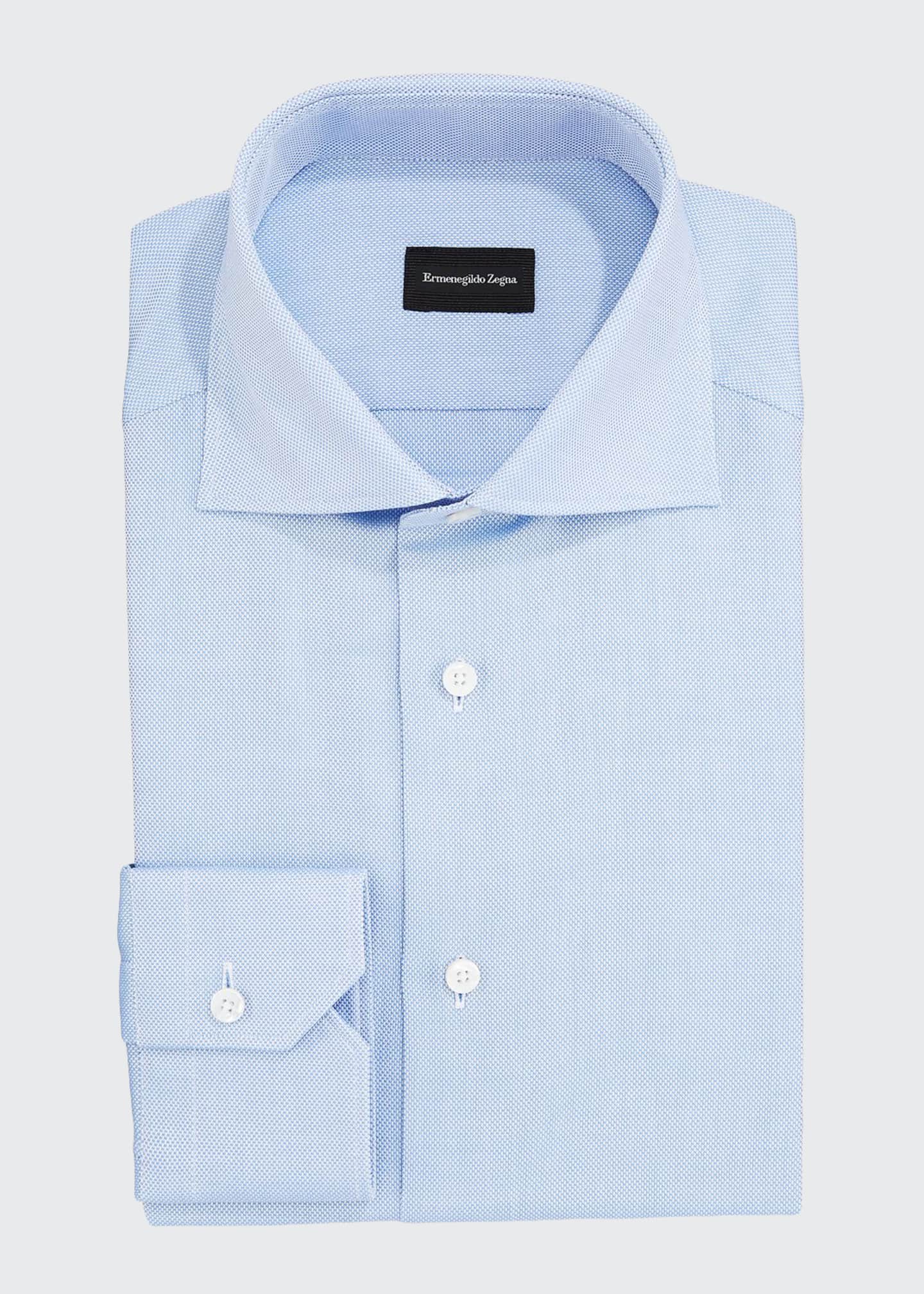 Ermenegildo Zegna Men S Royal Oxford Dress Shirt Bergdorf Goodman