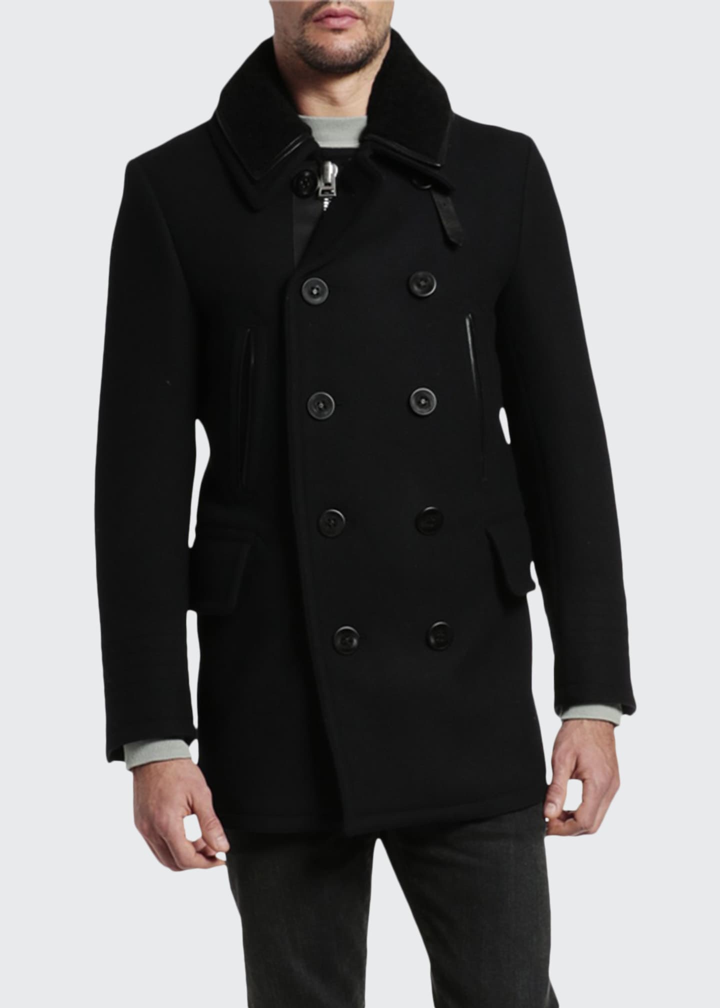 Tom ford cotton pea coat clearance