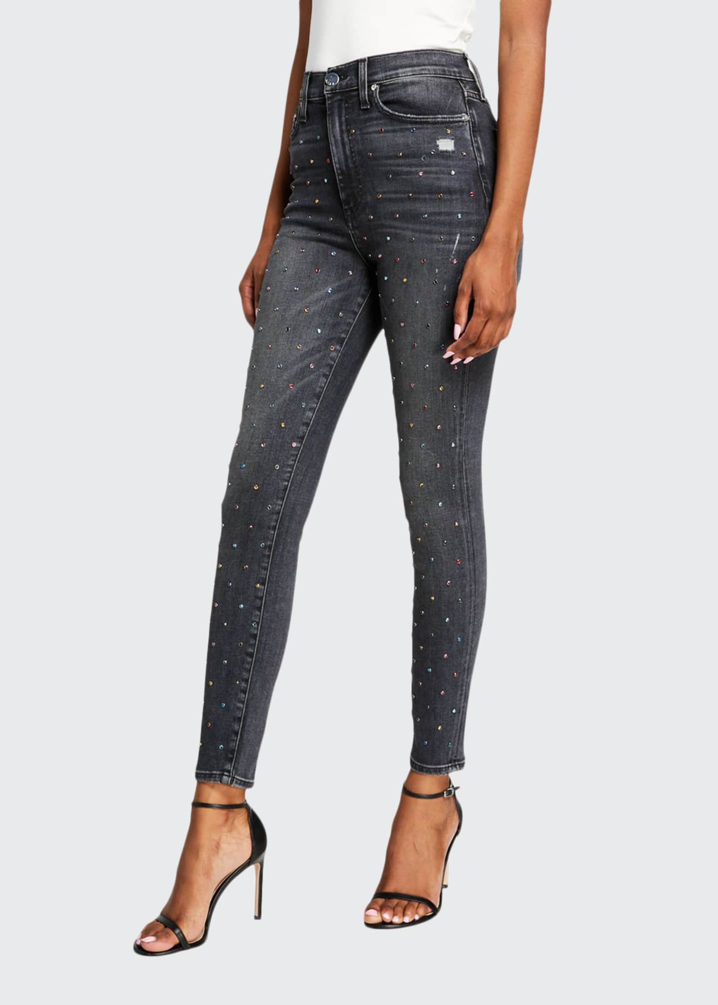 alice and olivia crystal jeans
