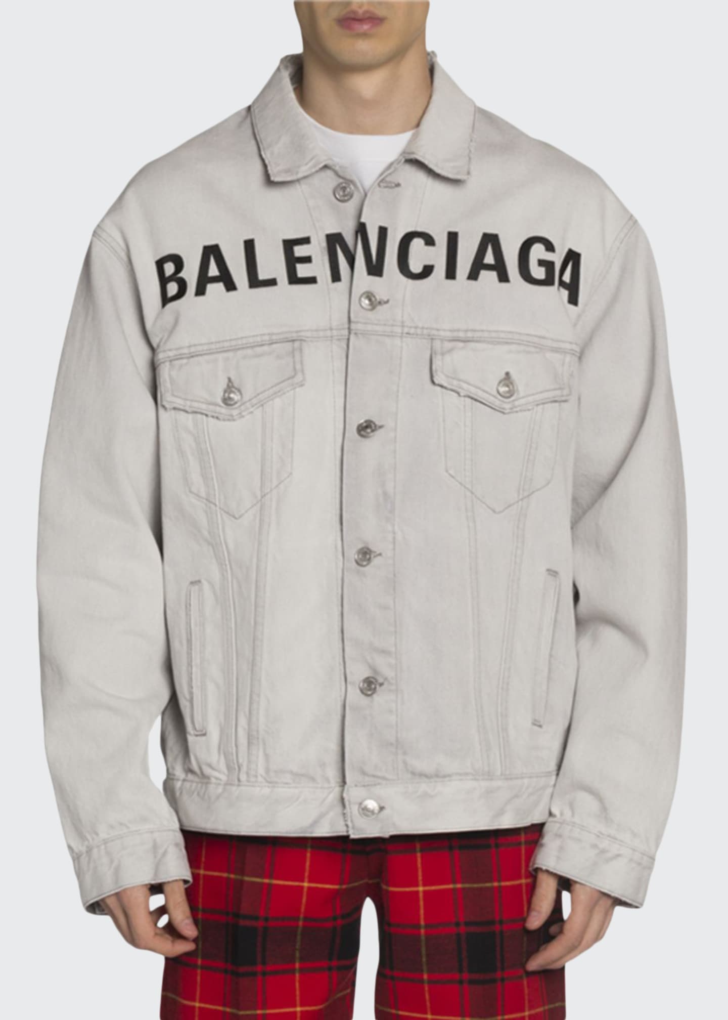 balenciaga men's denim jacket