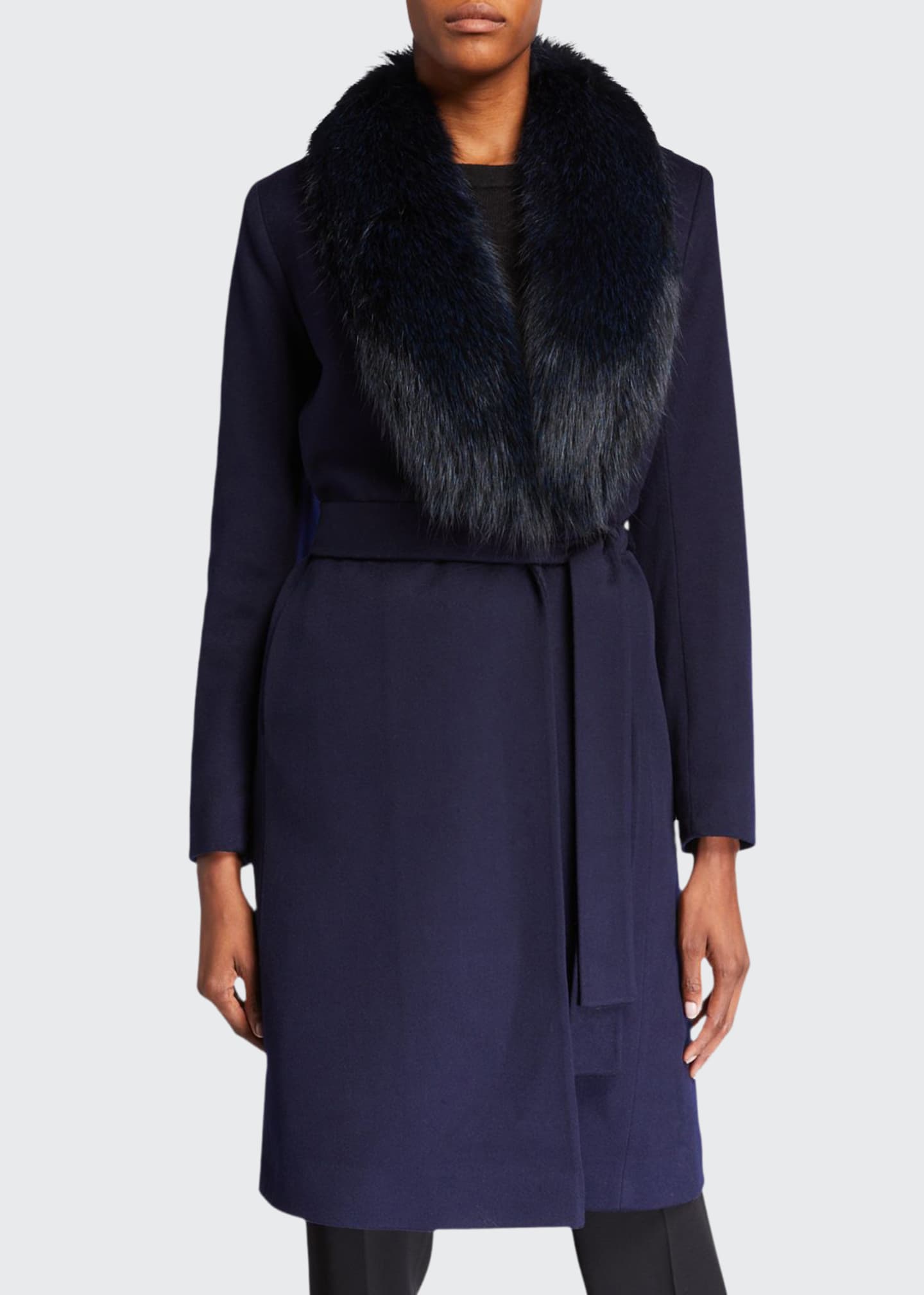 fleurette wrap coat