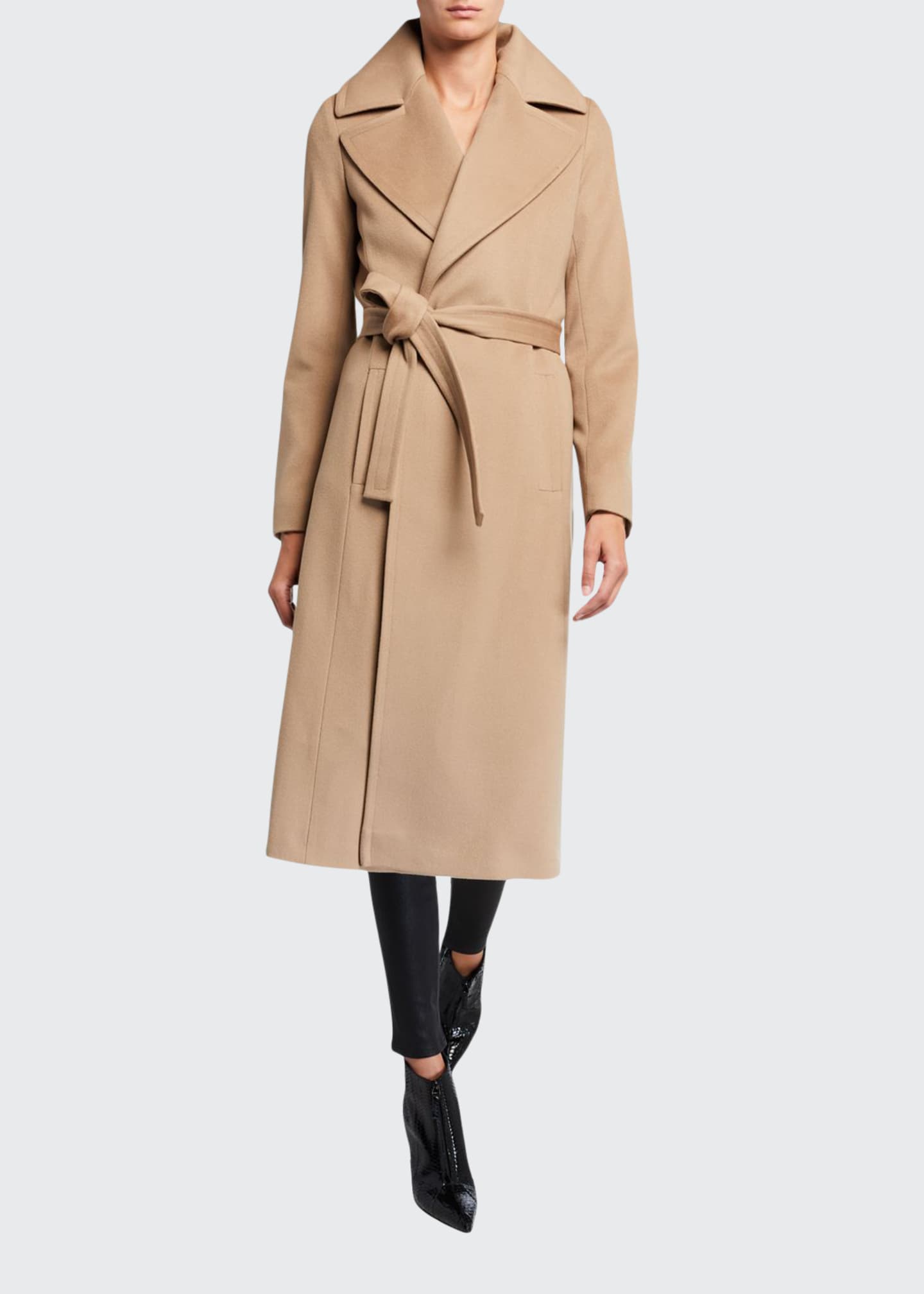 fleurette wrap coat