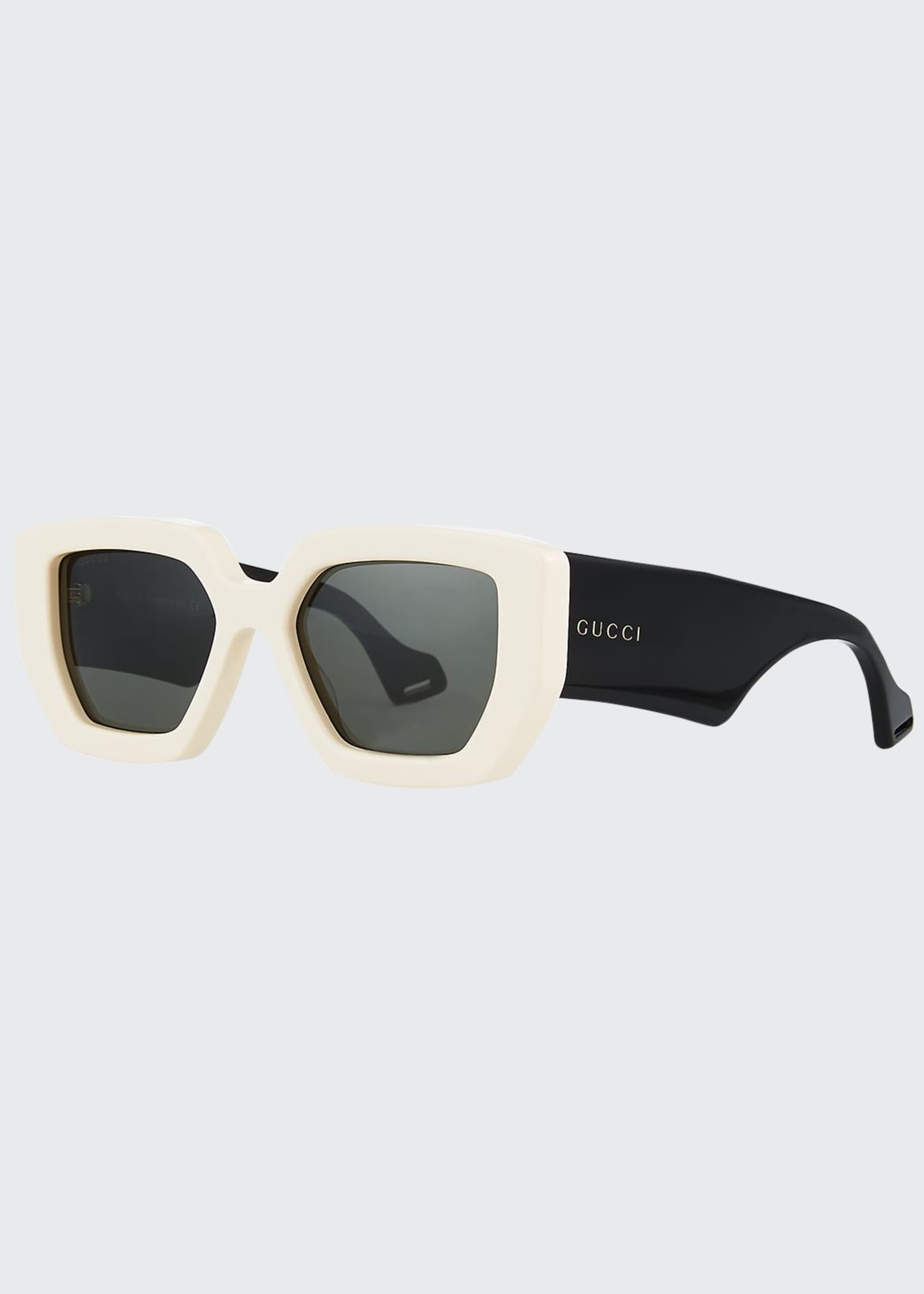 Gucci Two Tone Acetate Oversized Cat Eye Sunglasses Bergdorf Goodman