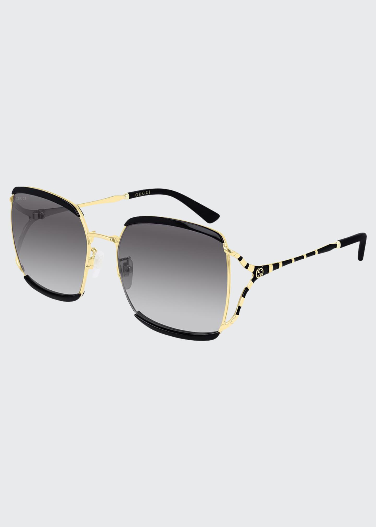 gucci oversized square sunglasses