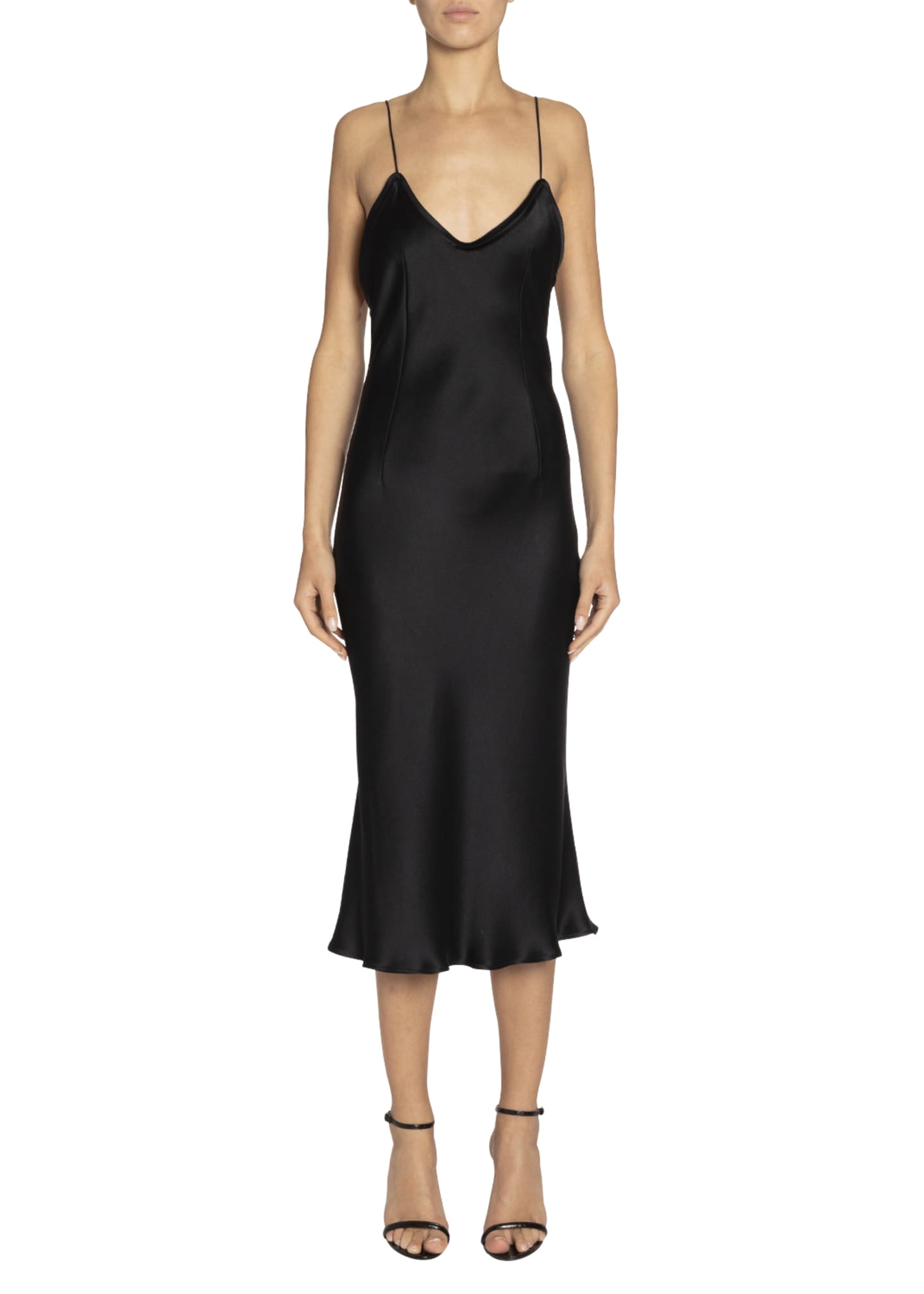 silk midi slip