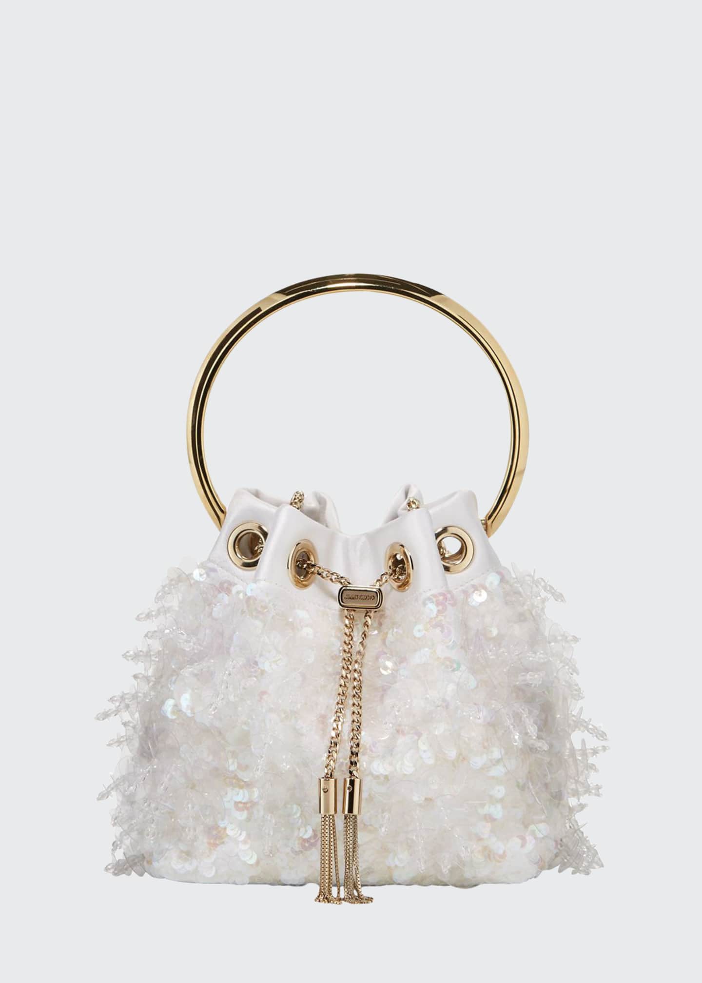 Jimmy Choo Sequin Satin Drops Top Handle Bag Bergdorf Goodman