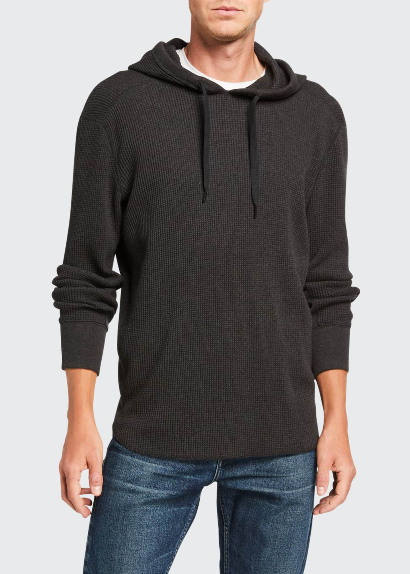 waffle knit hoodie mens