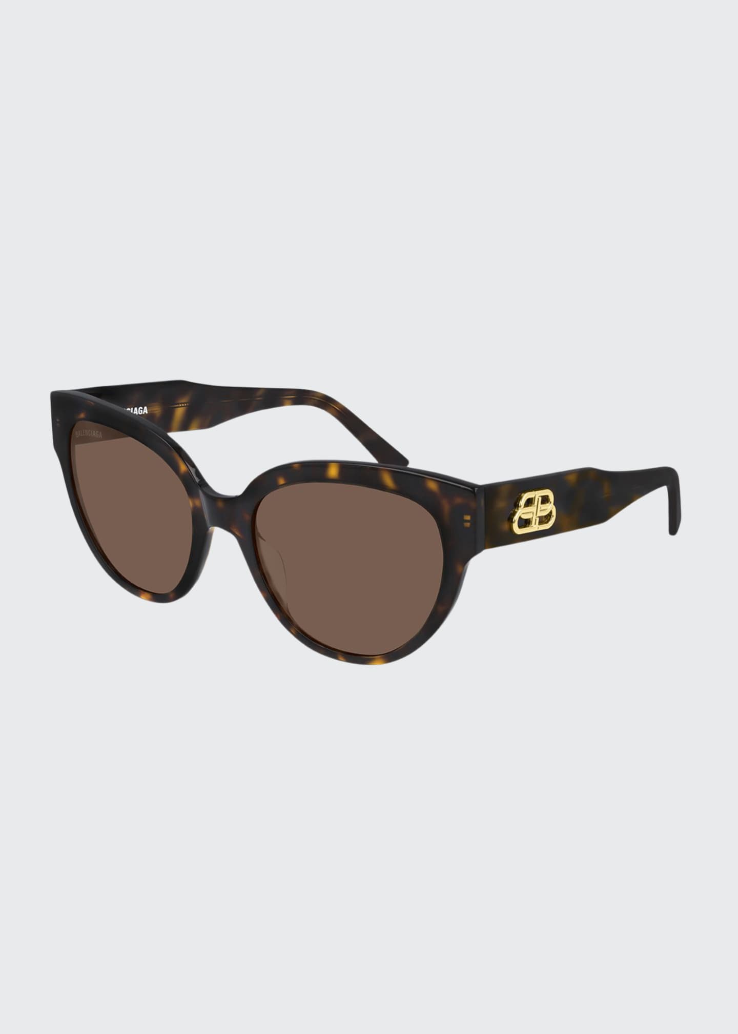 Balenciaga Acetate Cat Eye Sunglasses With Bb Temple Bergdorf