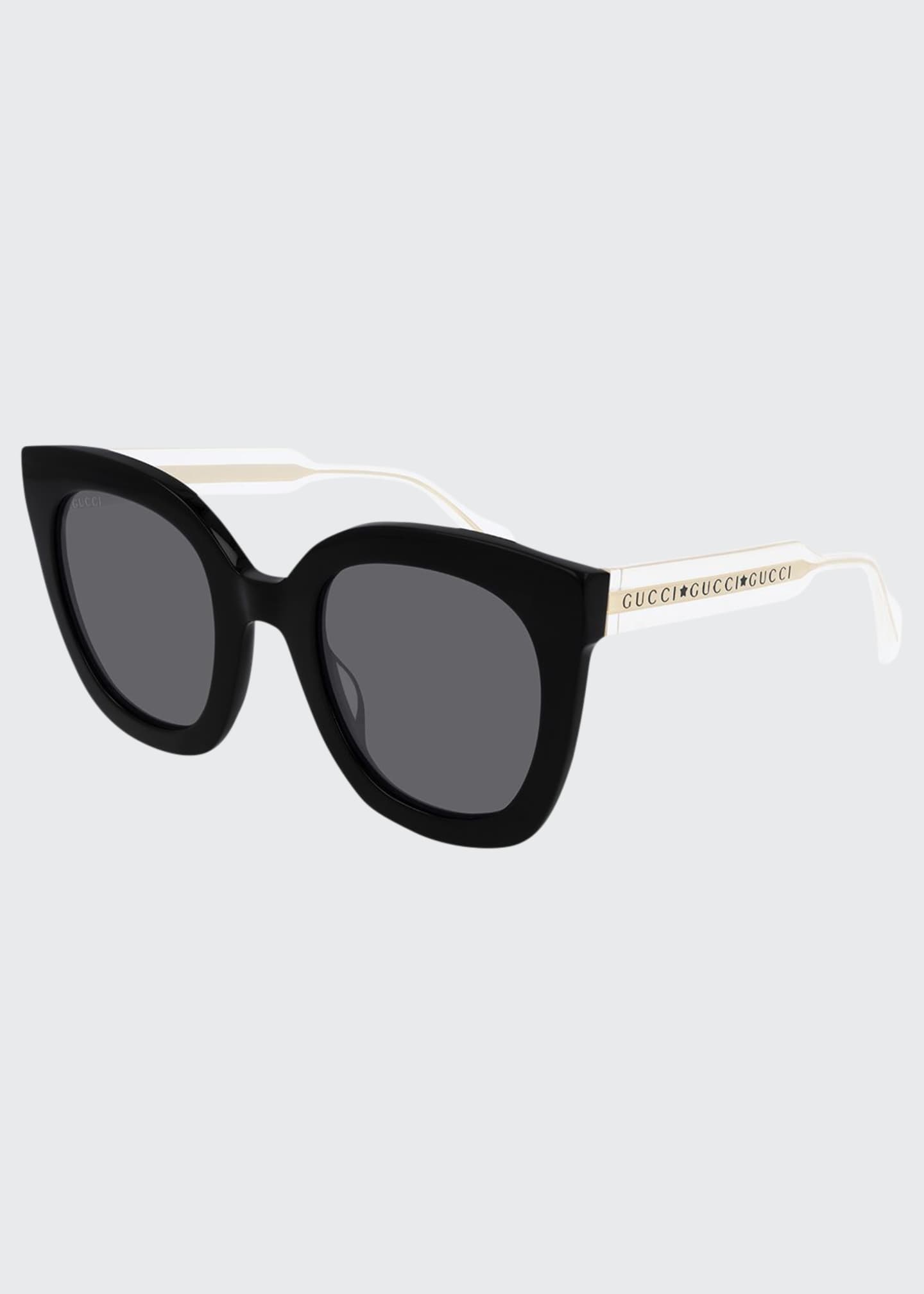 Gucci colorblock acetate square sunglasses clearance