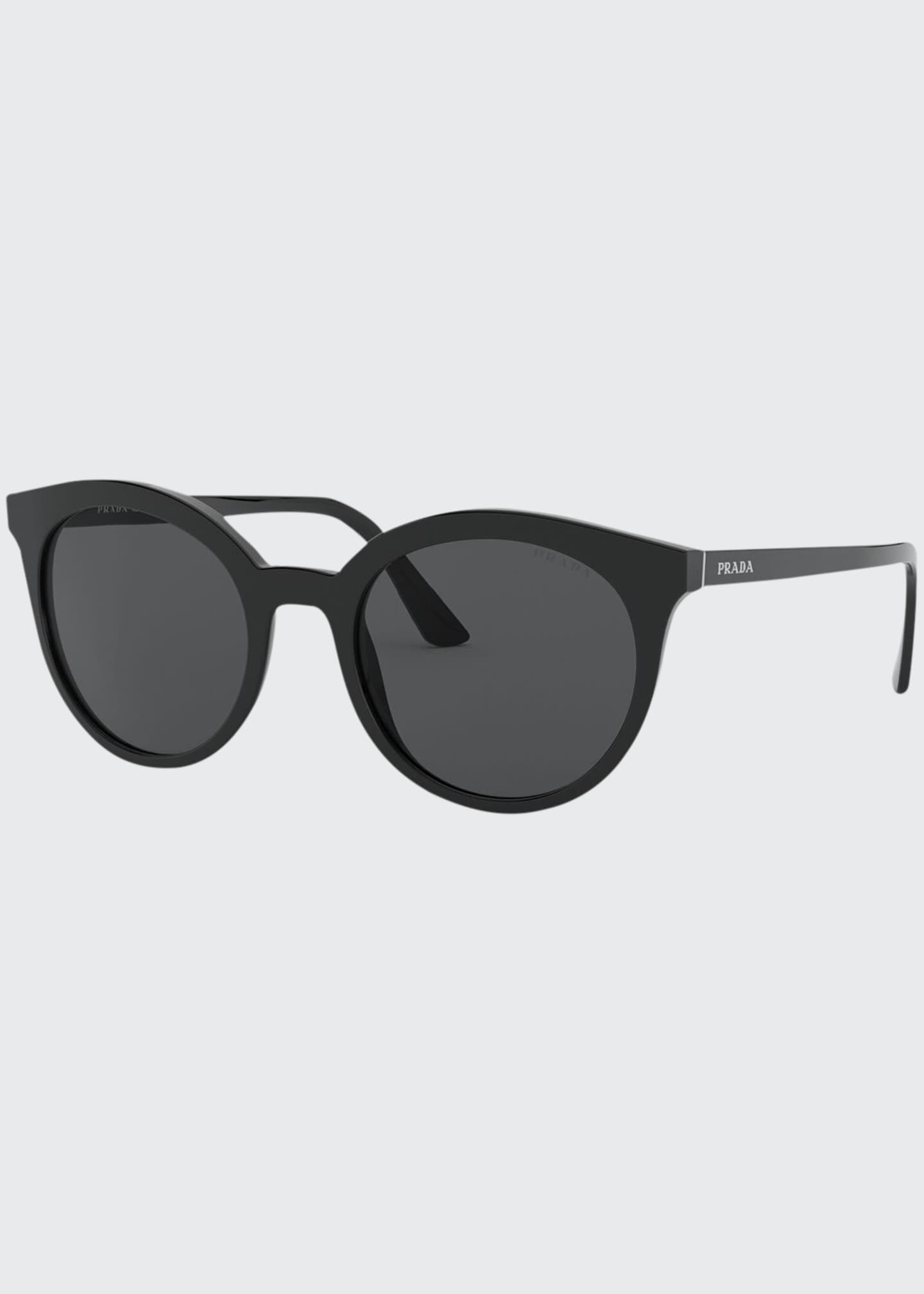 Prada round acetate sunglasses clearance