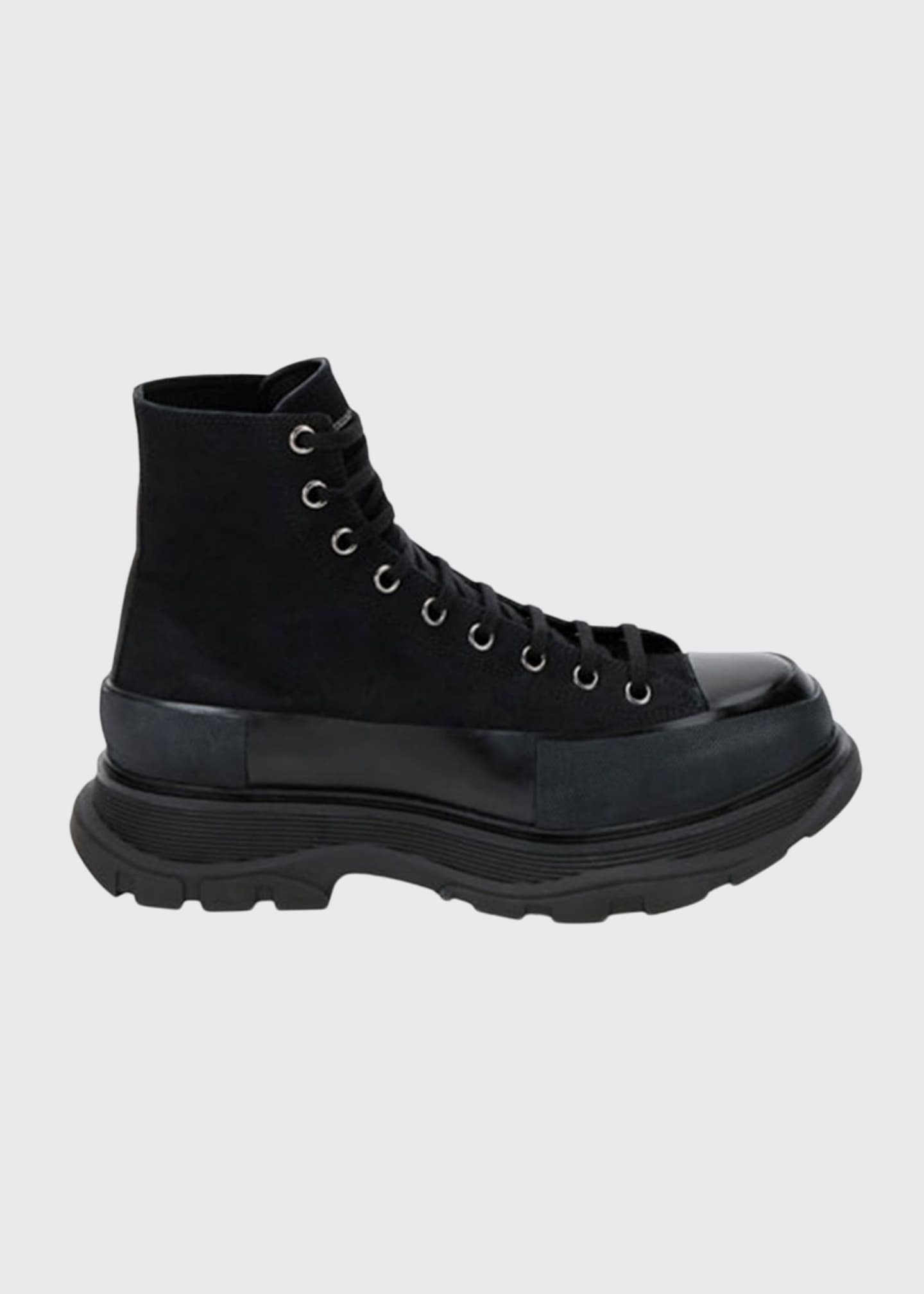 alexander mcqueen tread slick lace up boots