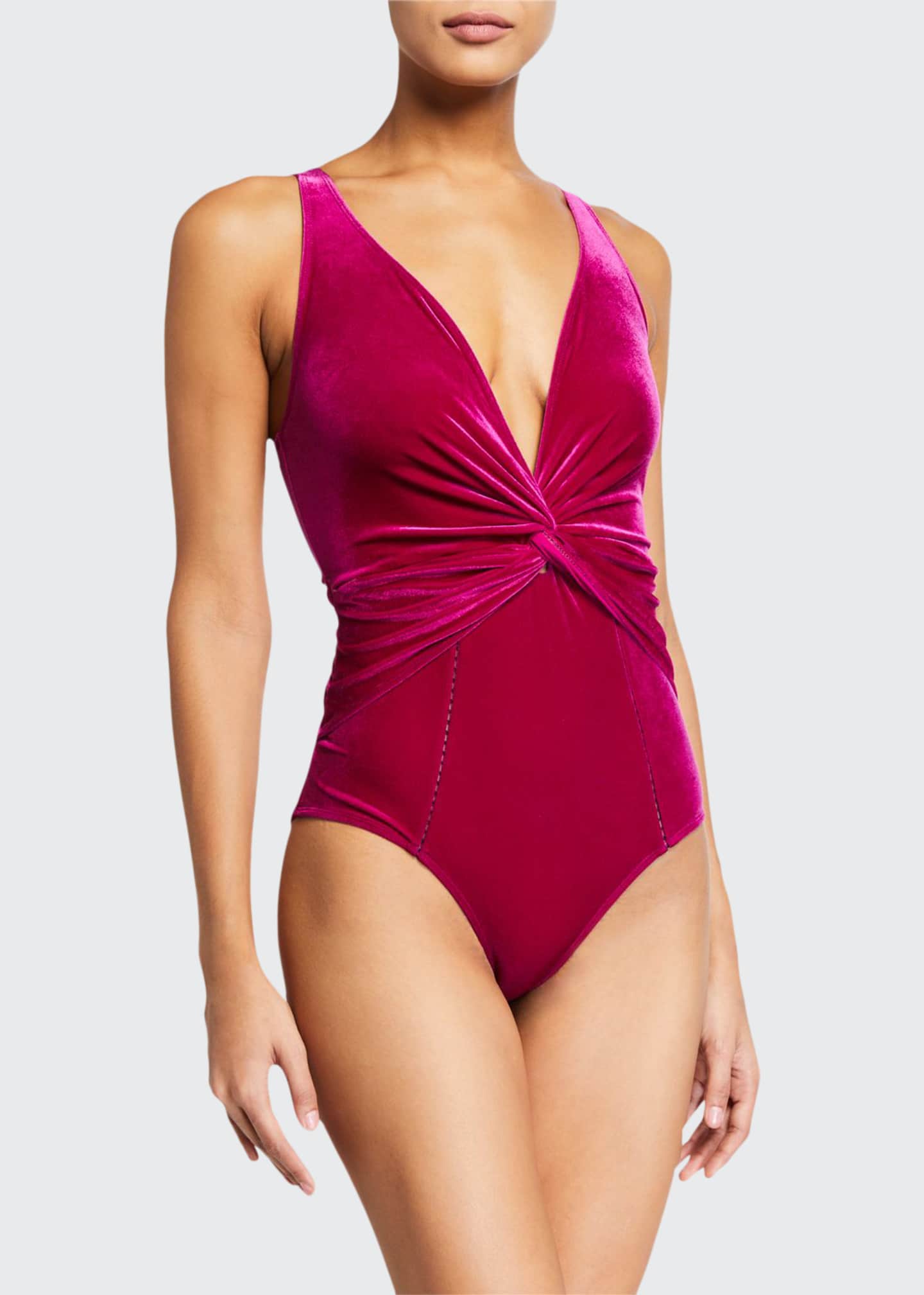 twist one piece swimsuit
