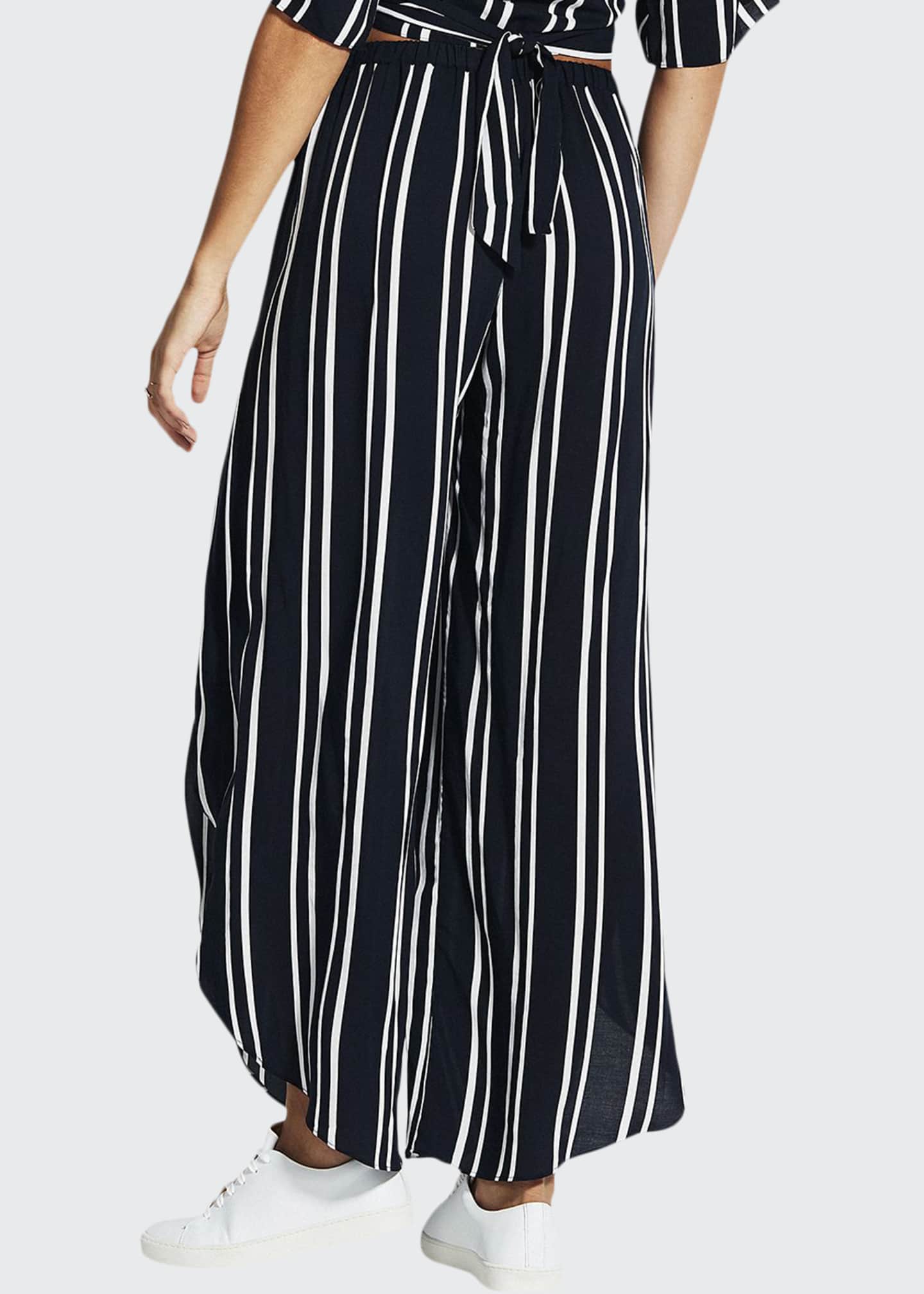 striped ankle pants