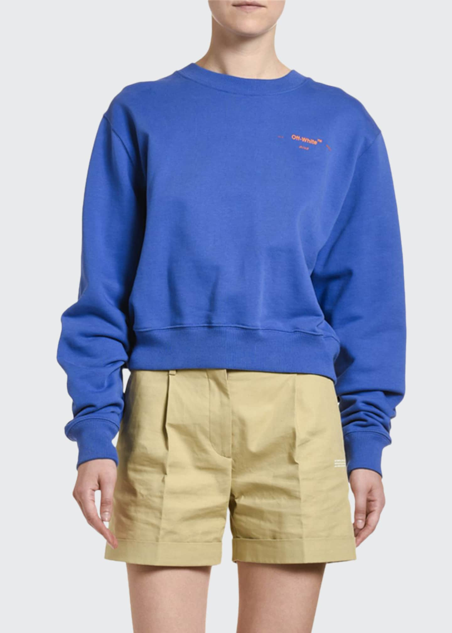 coral crewneck sweatshirt