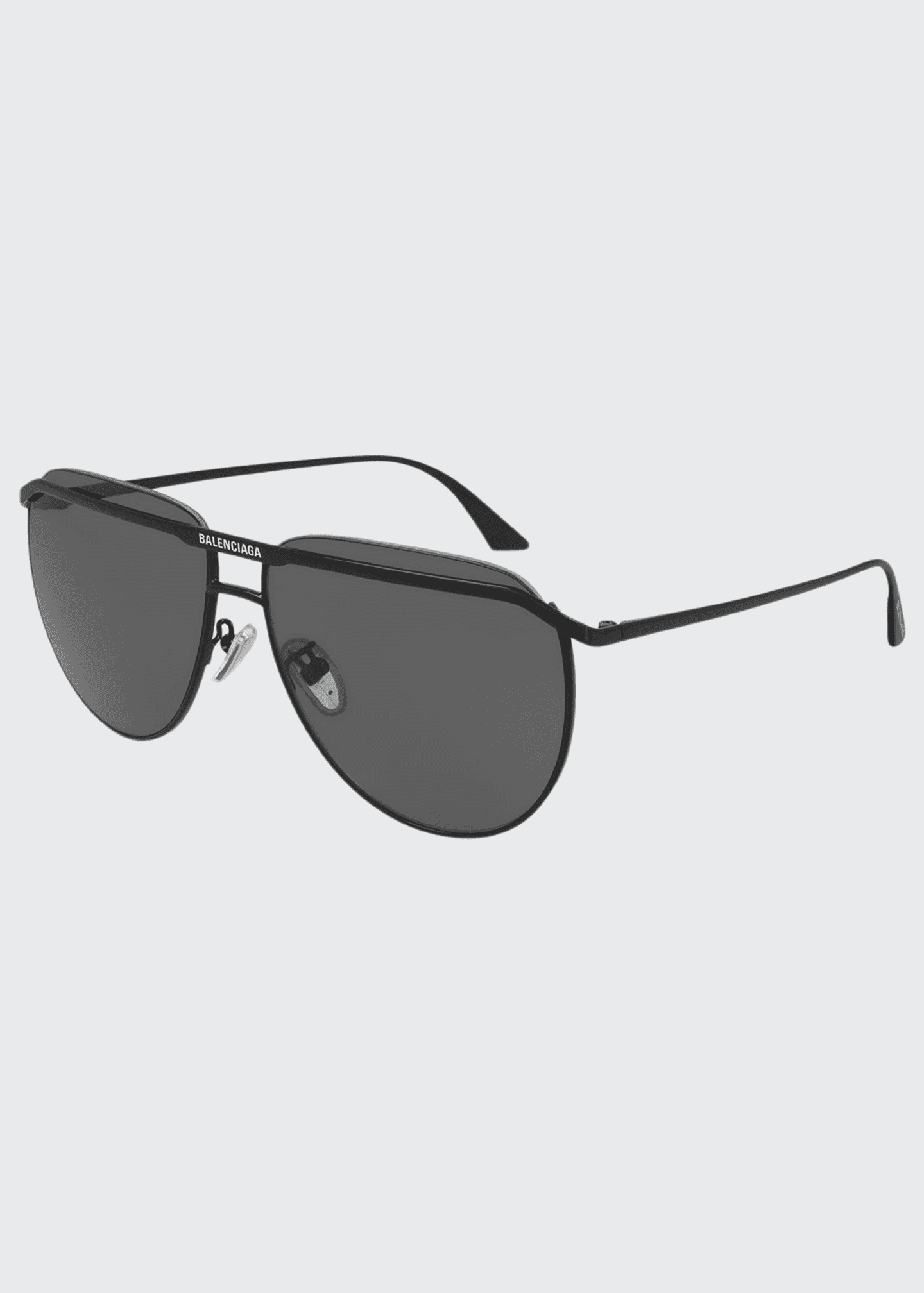 Balenciaga SemiRimless Metal Aviator Sunglasses Bergdorf Goodman