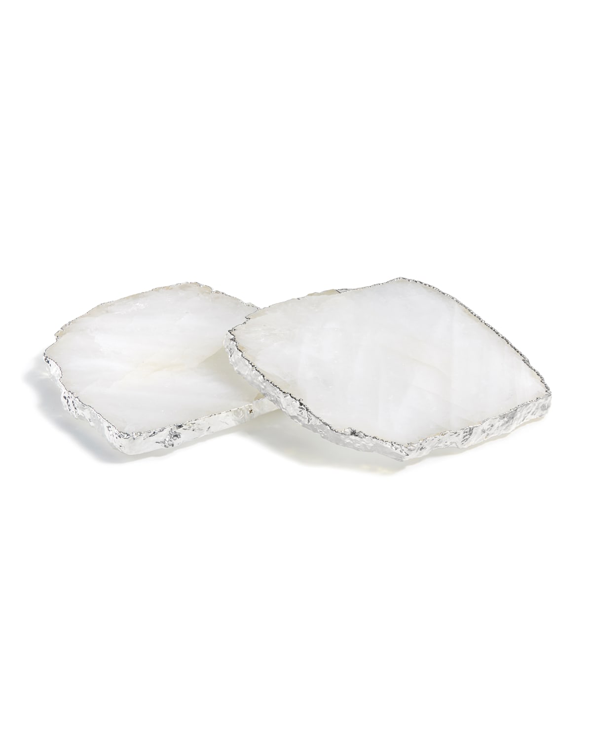 Anna New York Kivita Crystal Coasters, Set Of 2 In Clear/crystal