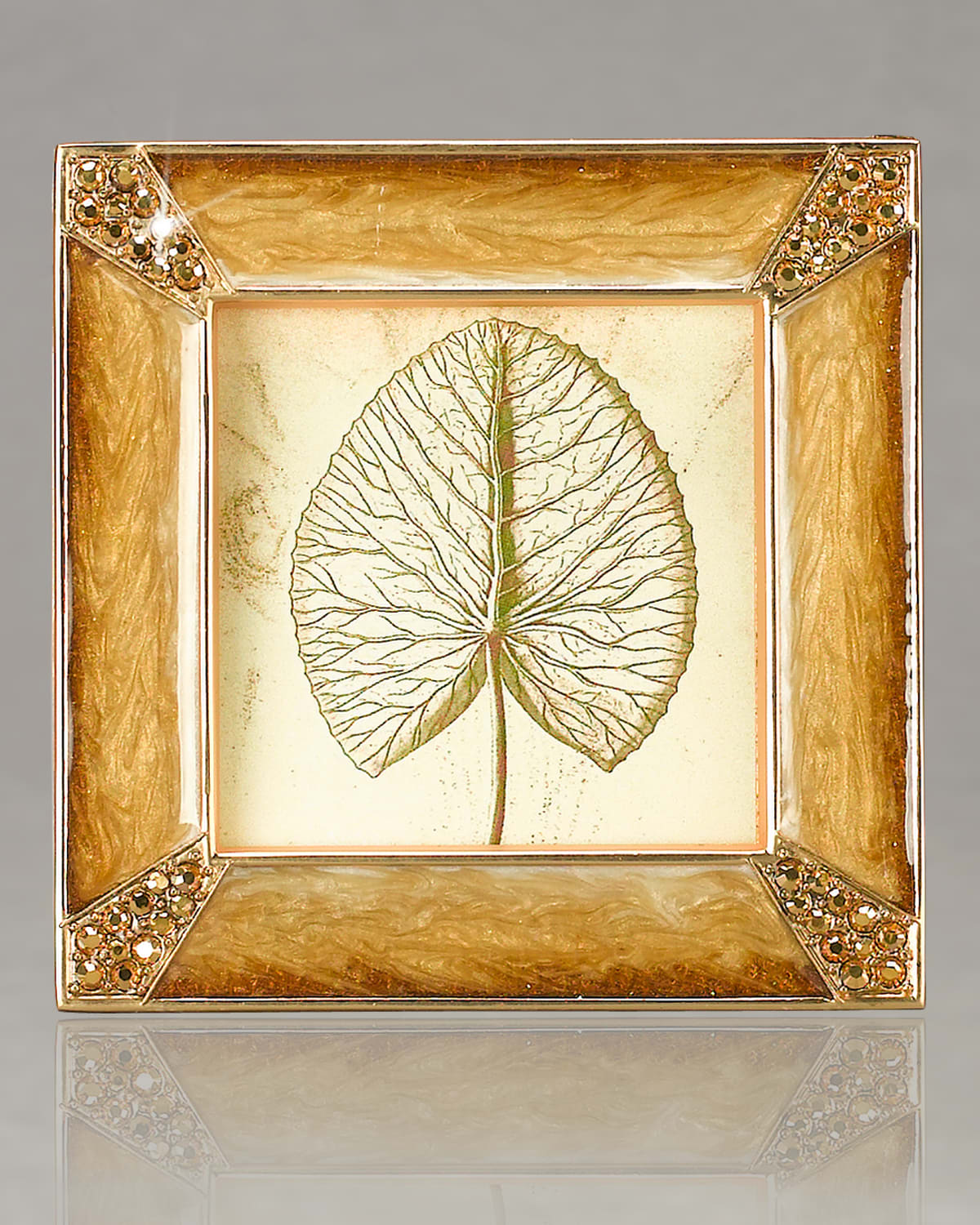 Jay Strongwater Leland Frame, 2" In Crystal Pearl