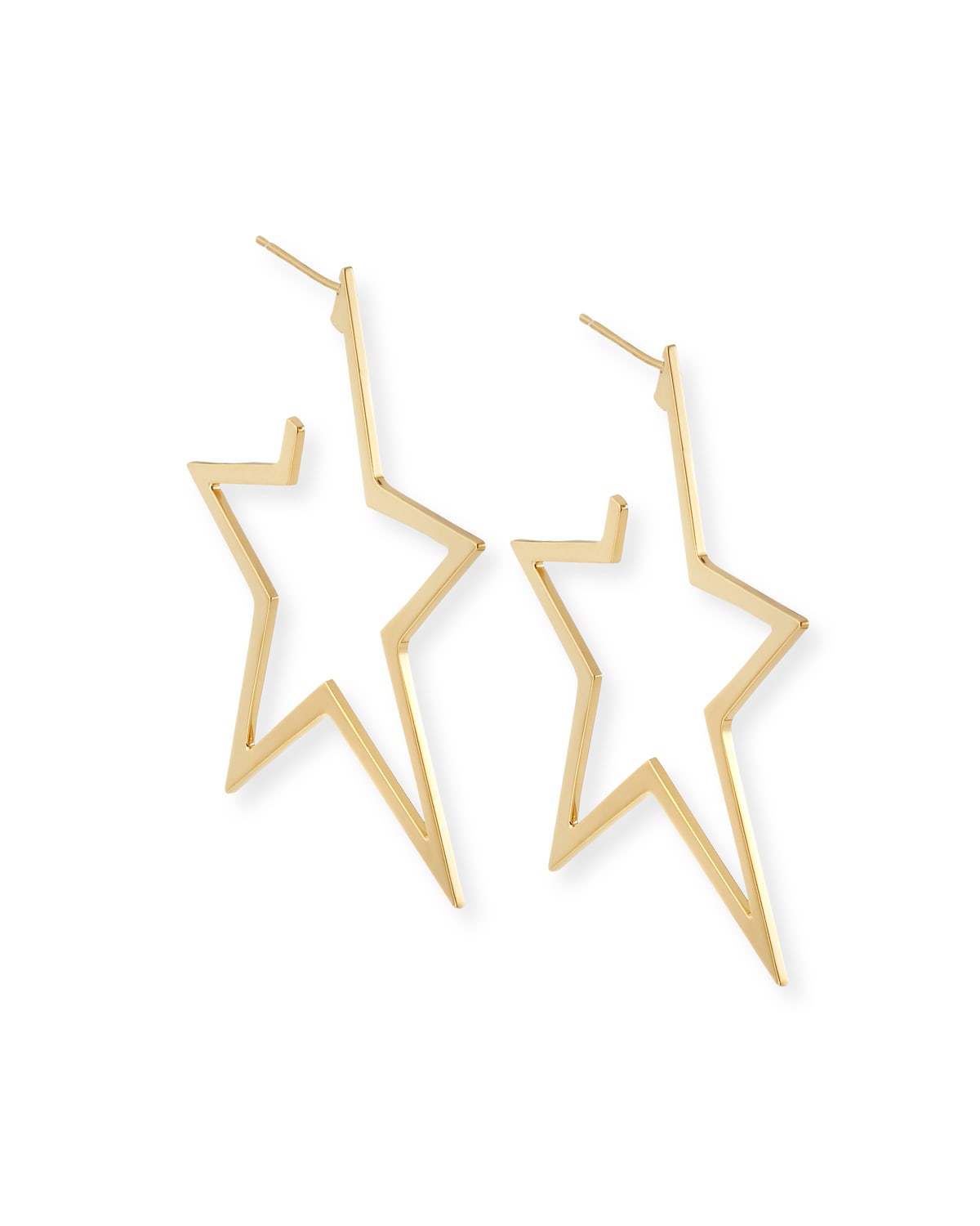 Jennifer Zeuner Sade Large Star Hoop Earrings