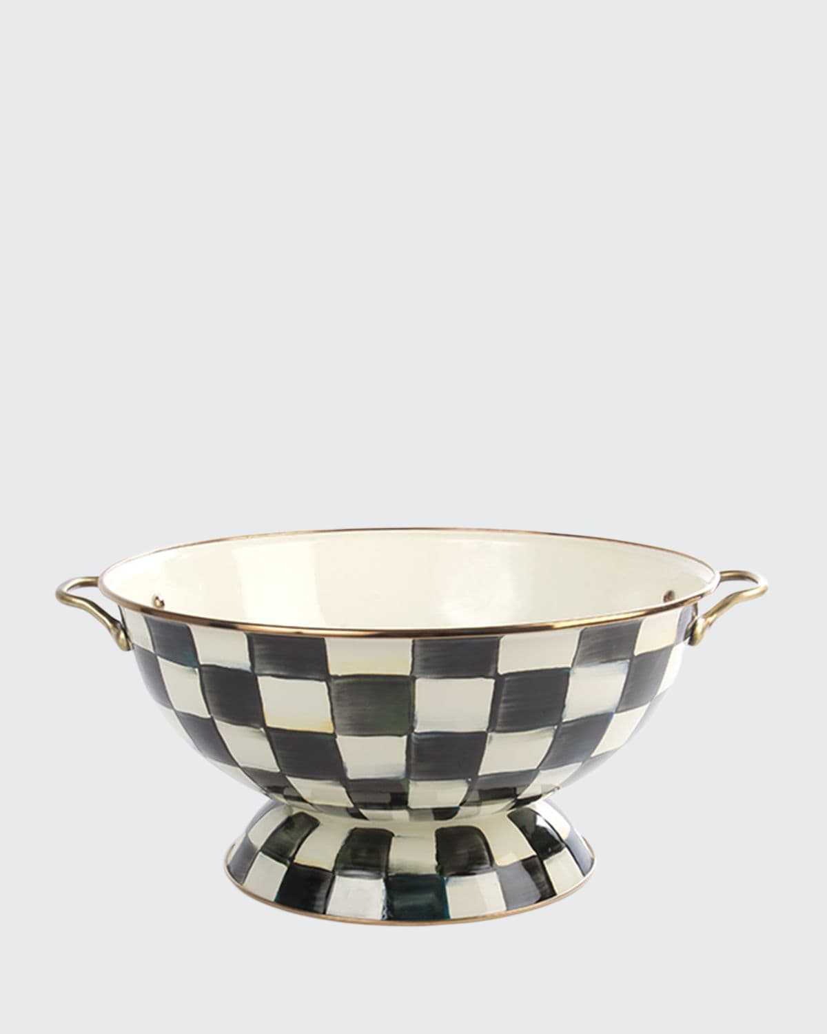 Mackenzie-childs Mackenzie Childs Courtly Check Enameled Steel Everything Bowl