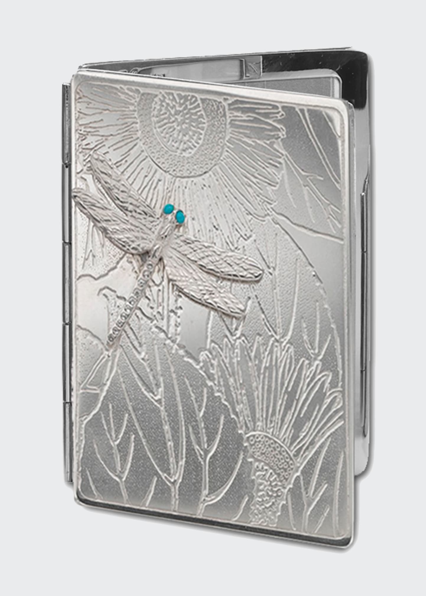 Monica Rich Kosann Large Photo Case With Dragon Fly In Gray