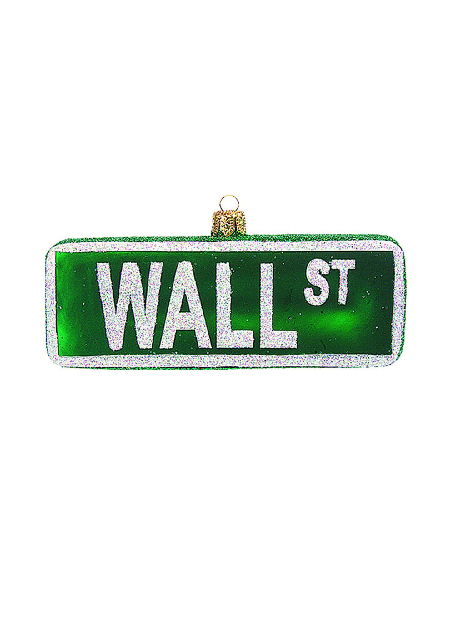Bergdorf Goodman Wall St. Sign Christmas Ornament