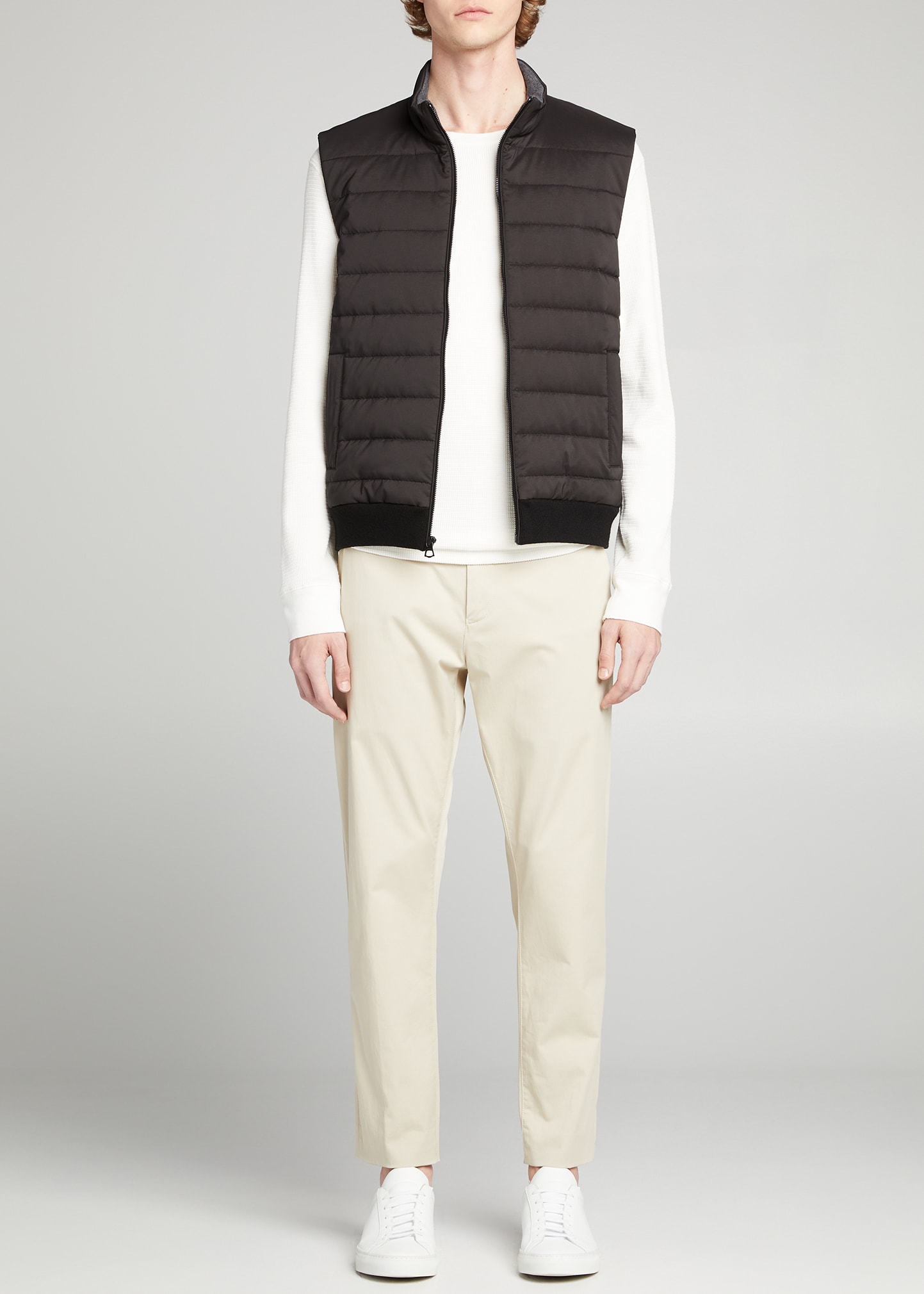Vince Men's Quilted Wool/Nylon Vest